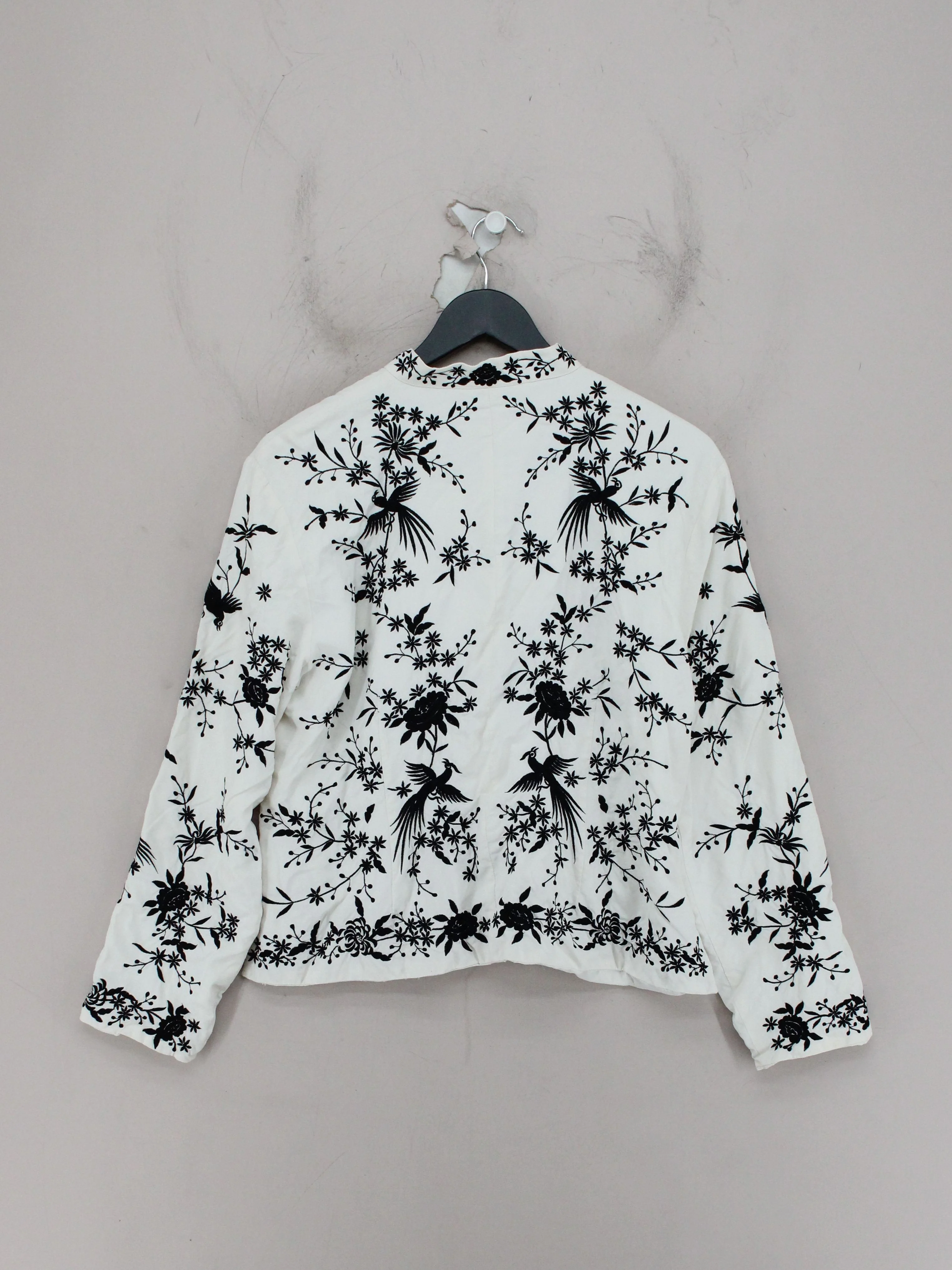 East Women's Shirt UK 16 White Silk with Polyester Long Sleeve Collared Basic - Image 2