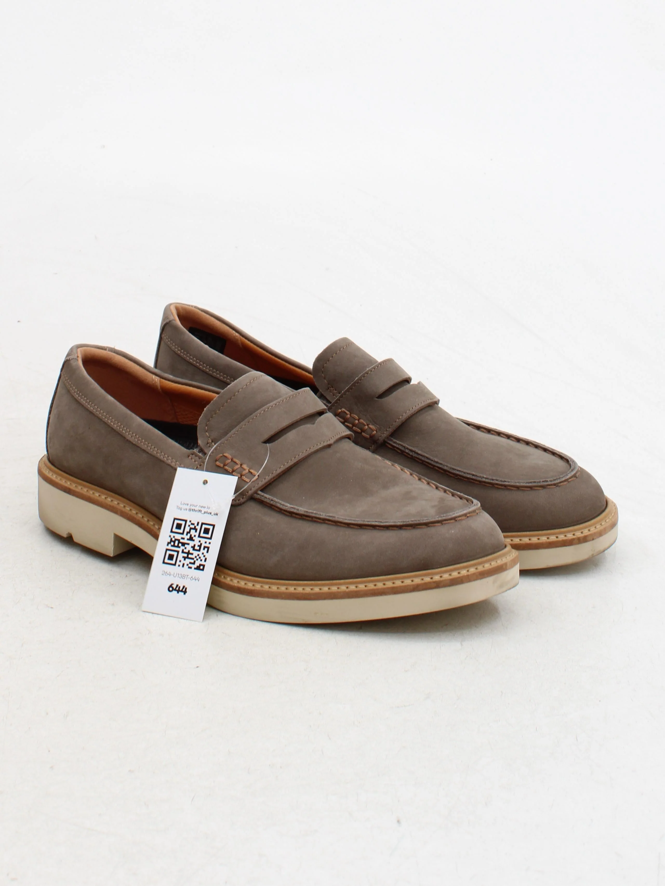 ECCO Men's Shoes UK 8 Brown 100% Suede Loafer - Image 4