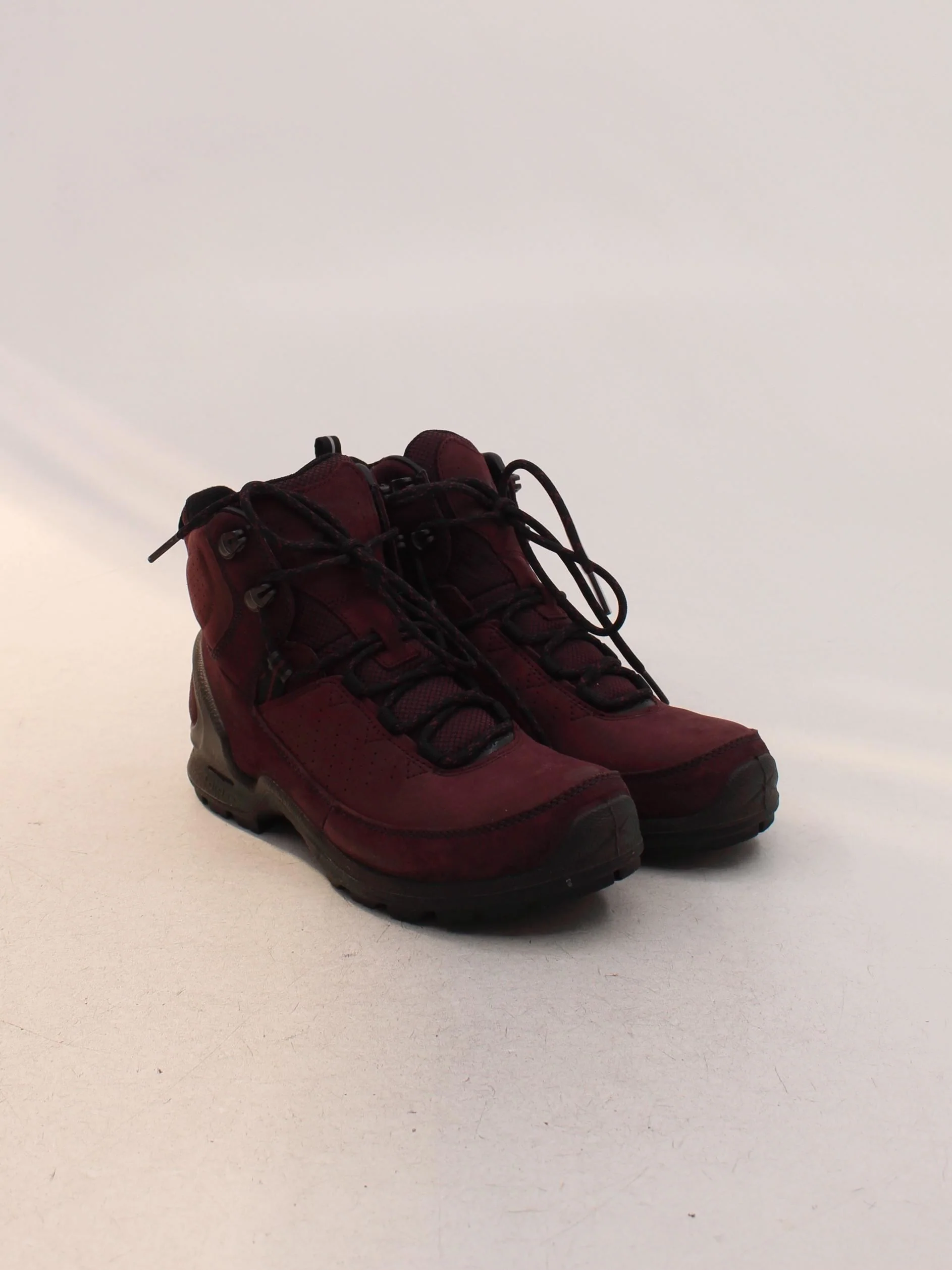 ECCO Women's Boots UK 6 Red 100% Suede Combat - Image 4
