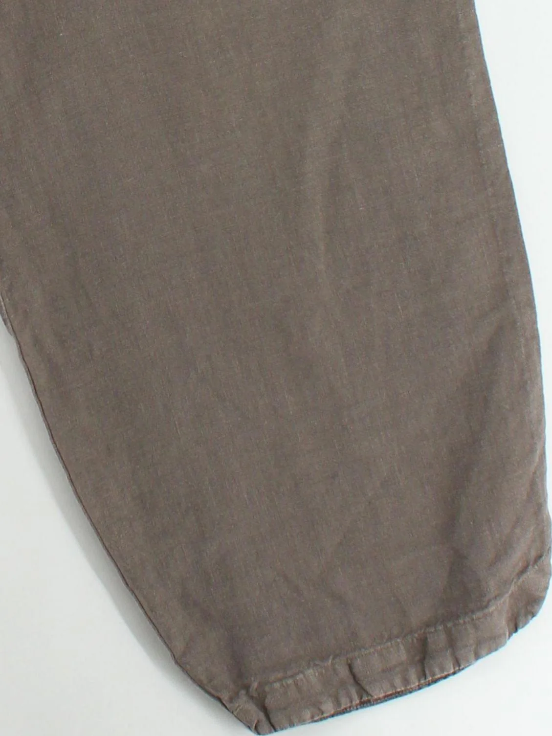 Elemente Clemente Women's Trousers UK 4 Brown 100% Linen Wide-Leg Cropped - Image 4