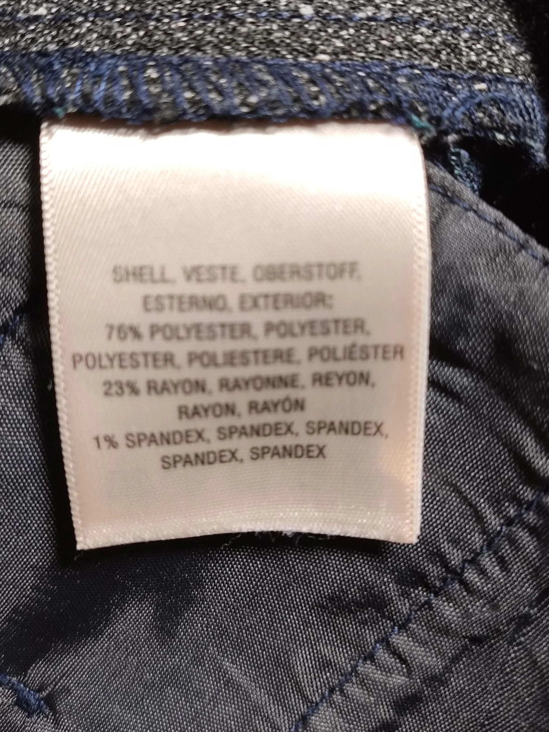 Elevenses Women's Trousers UK 10 Blue Polyester with Rayon, Spandex Chino - Image 6