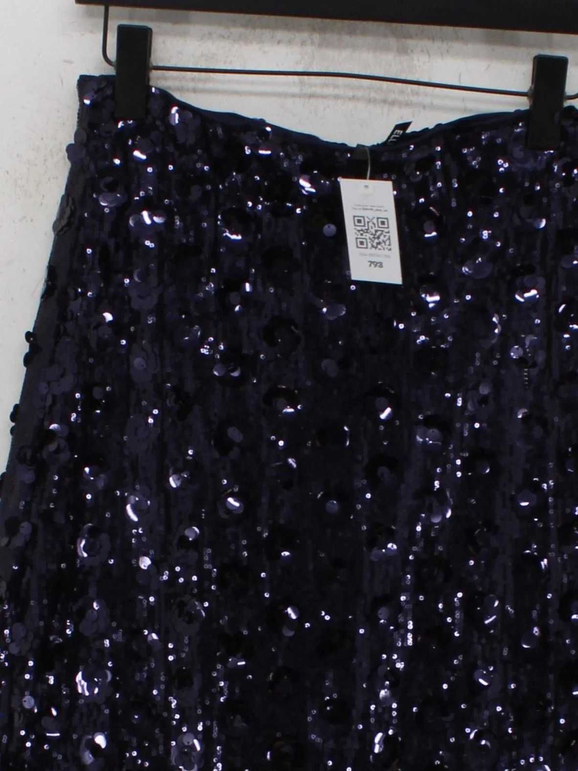 Elli White Women's Midi Skirt M Blue 100% Polyester Midi A-Line - Image 3