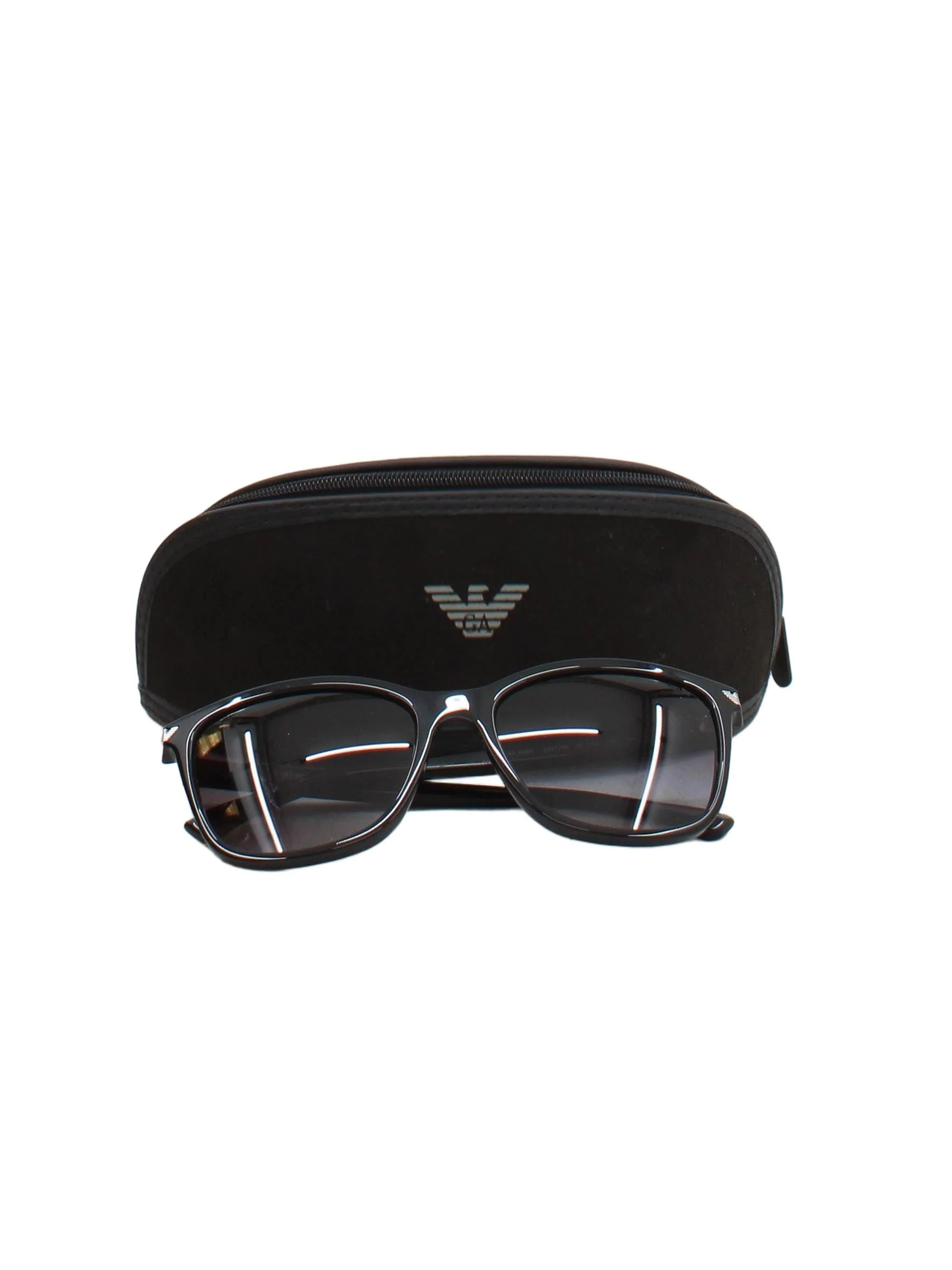 Emporio Armani Men's Sunglasses Black Oval