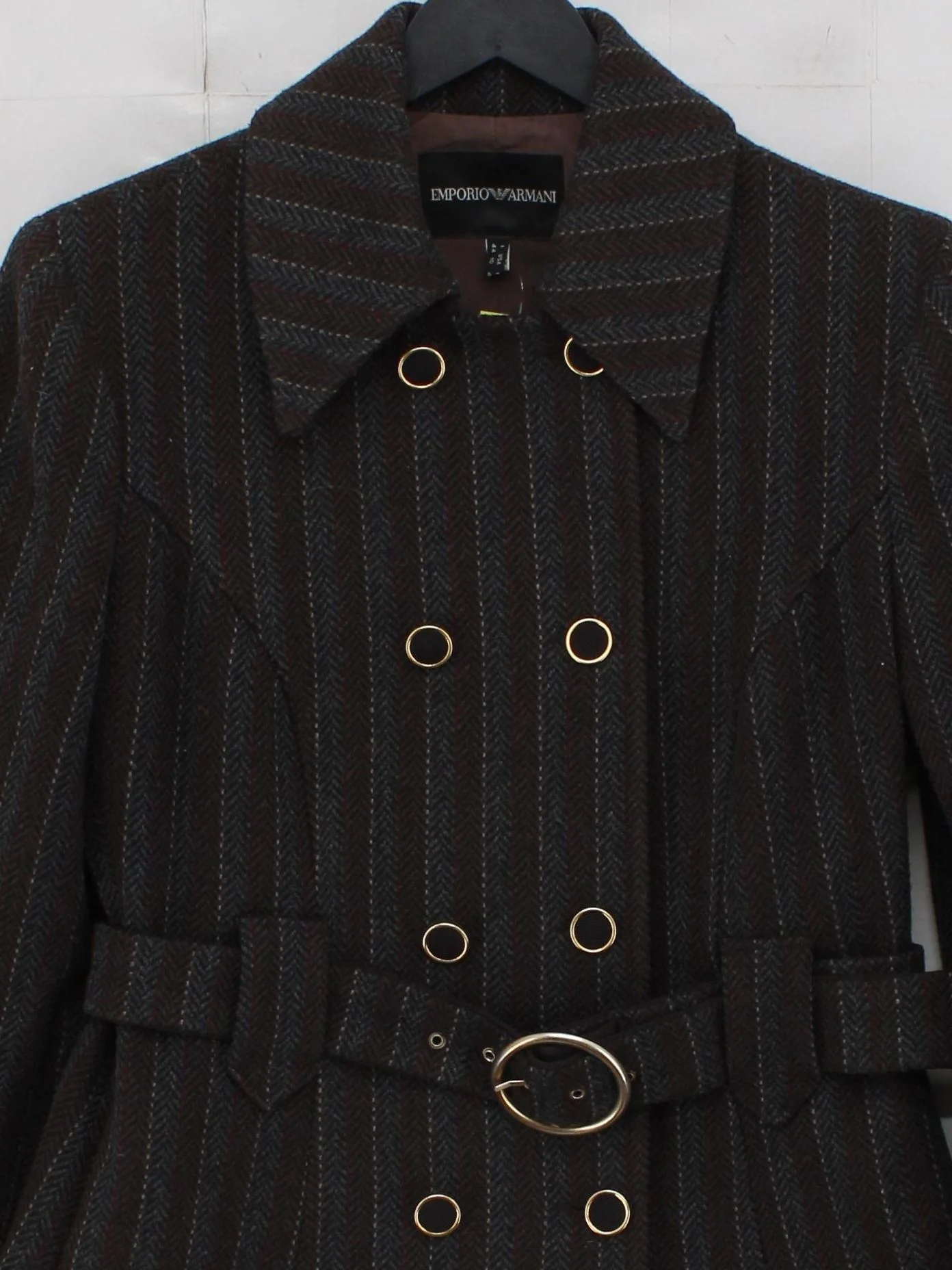 Emporio Armani Overcoat jacket brown - Image 3