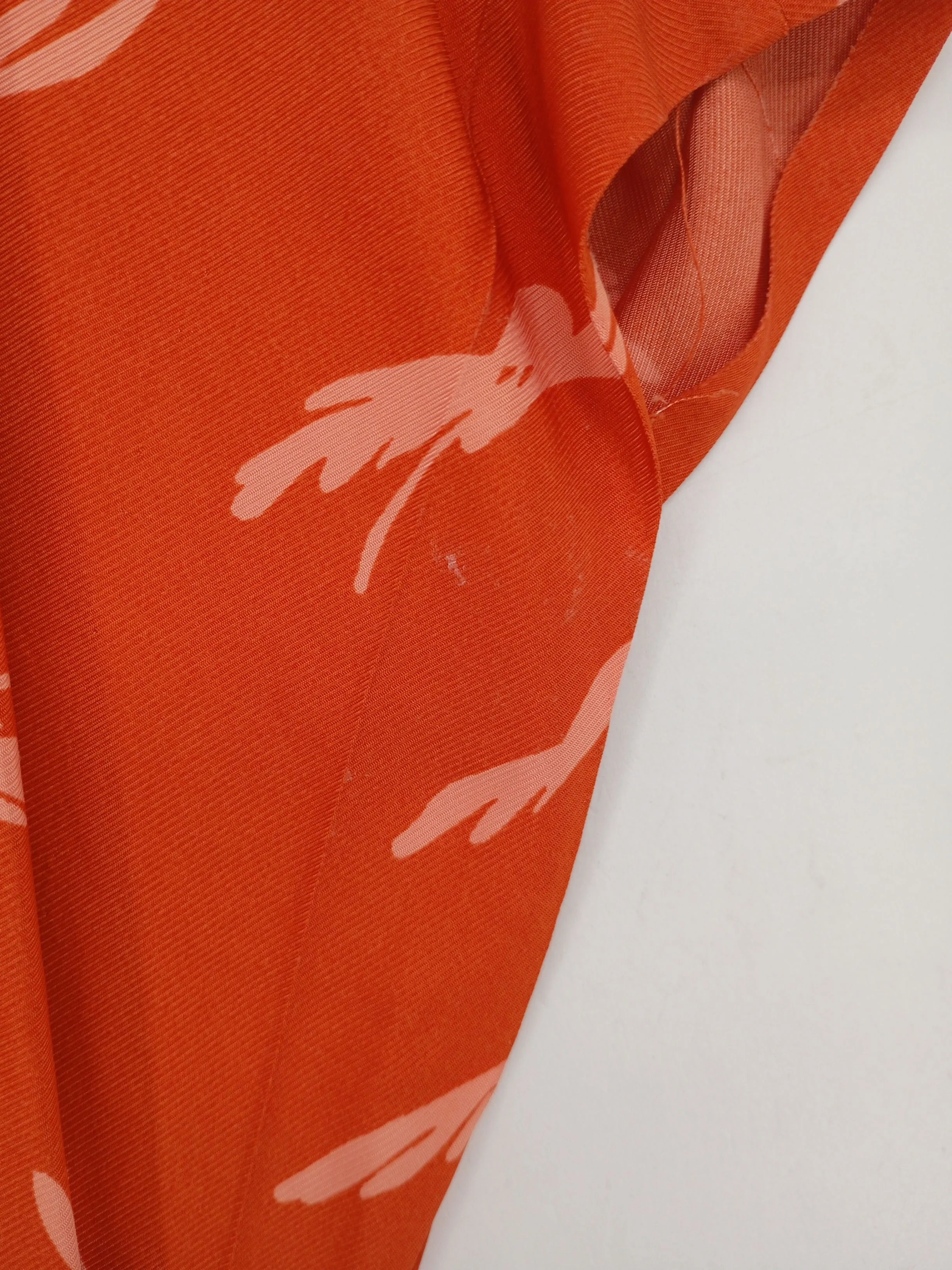 Equipment Wrap Midi Dress in Orange - Image 7