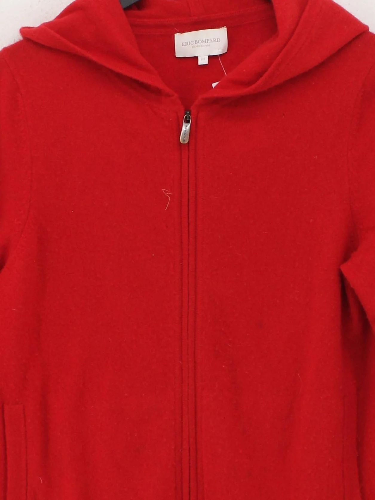 Eric Bompard Women's Hoodie M Red 100% Cashmere Pullover - Image 3