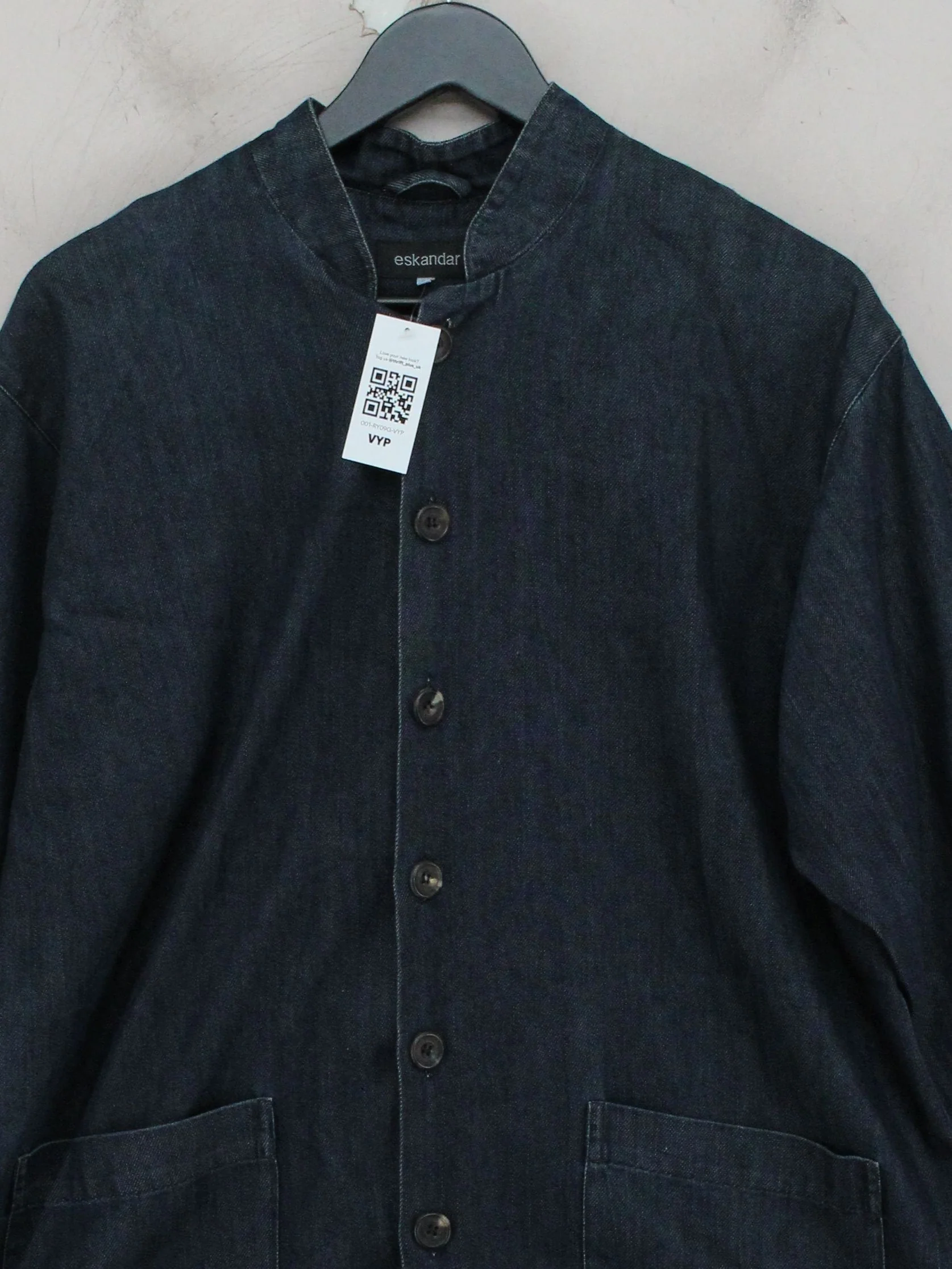 eskandar Overcoat jacket blue - Image 3