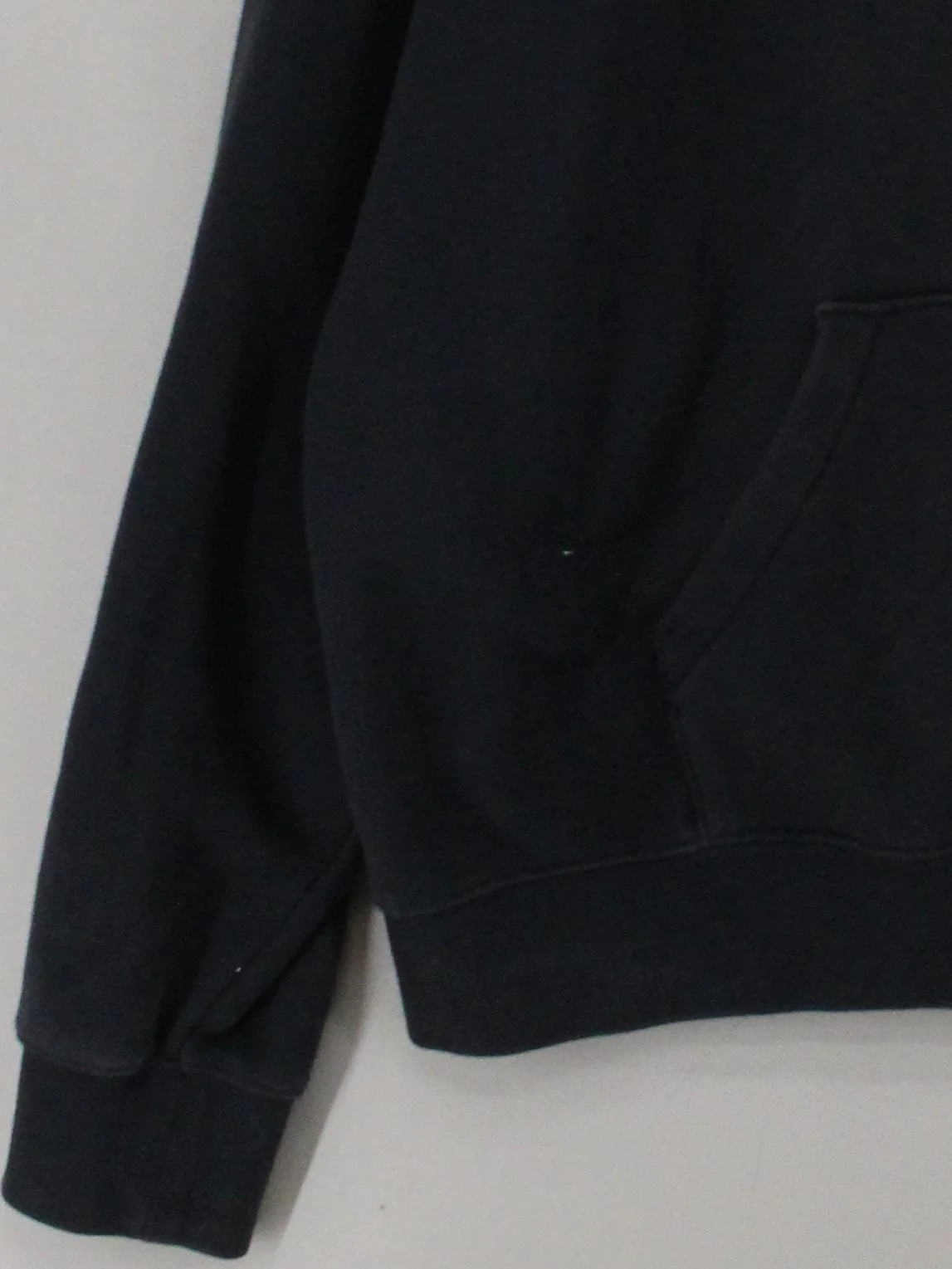 Essentials Men's Hoodie L Black Cotton with Polyester Pullover - Image 4