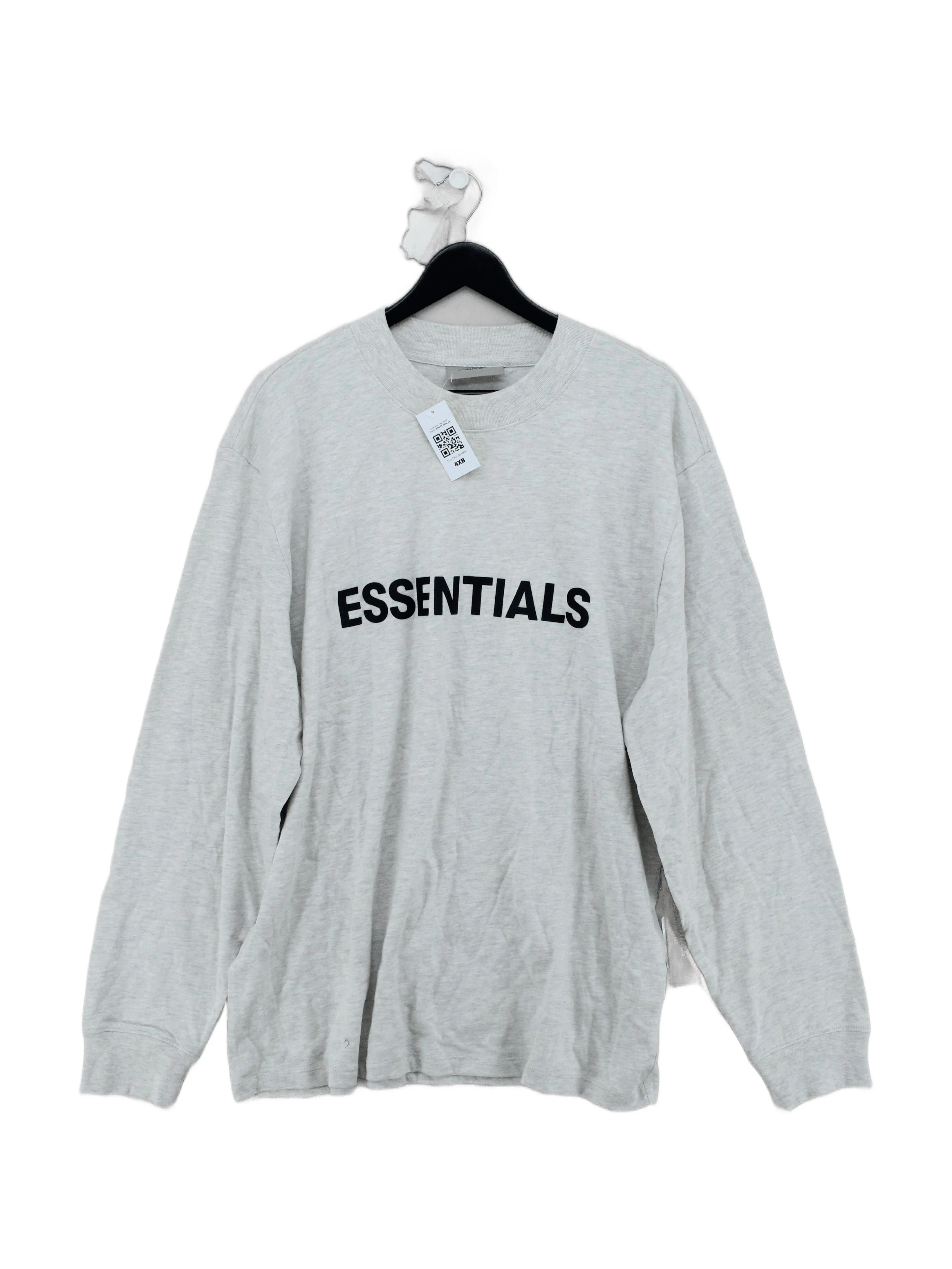 Essentials Men's Hoodie L Grey 100% Cotton Pullover