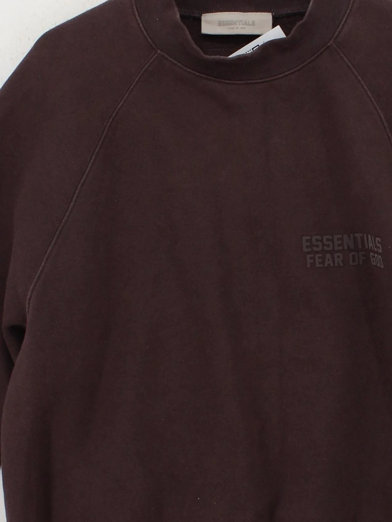 Essentials Men's Hoodie XS Brown Cotton with Polyester Pullover - Image 3