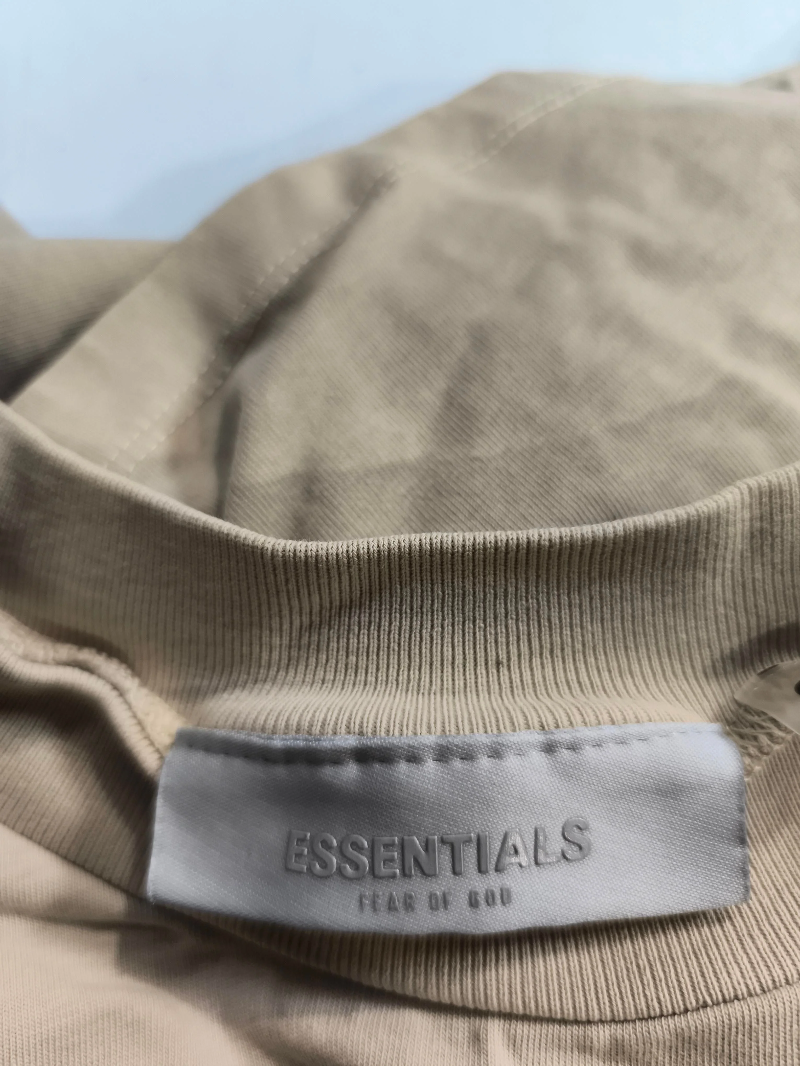 Essentials Men's T-Shirt S Tan 100% Cotton Basic - Image 5