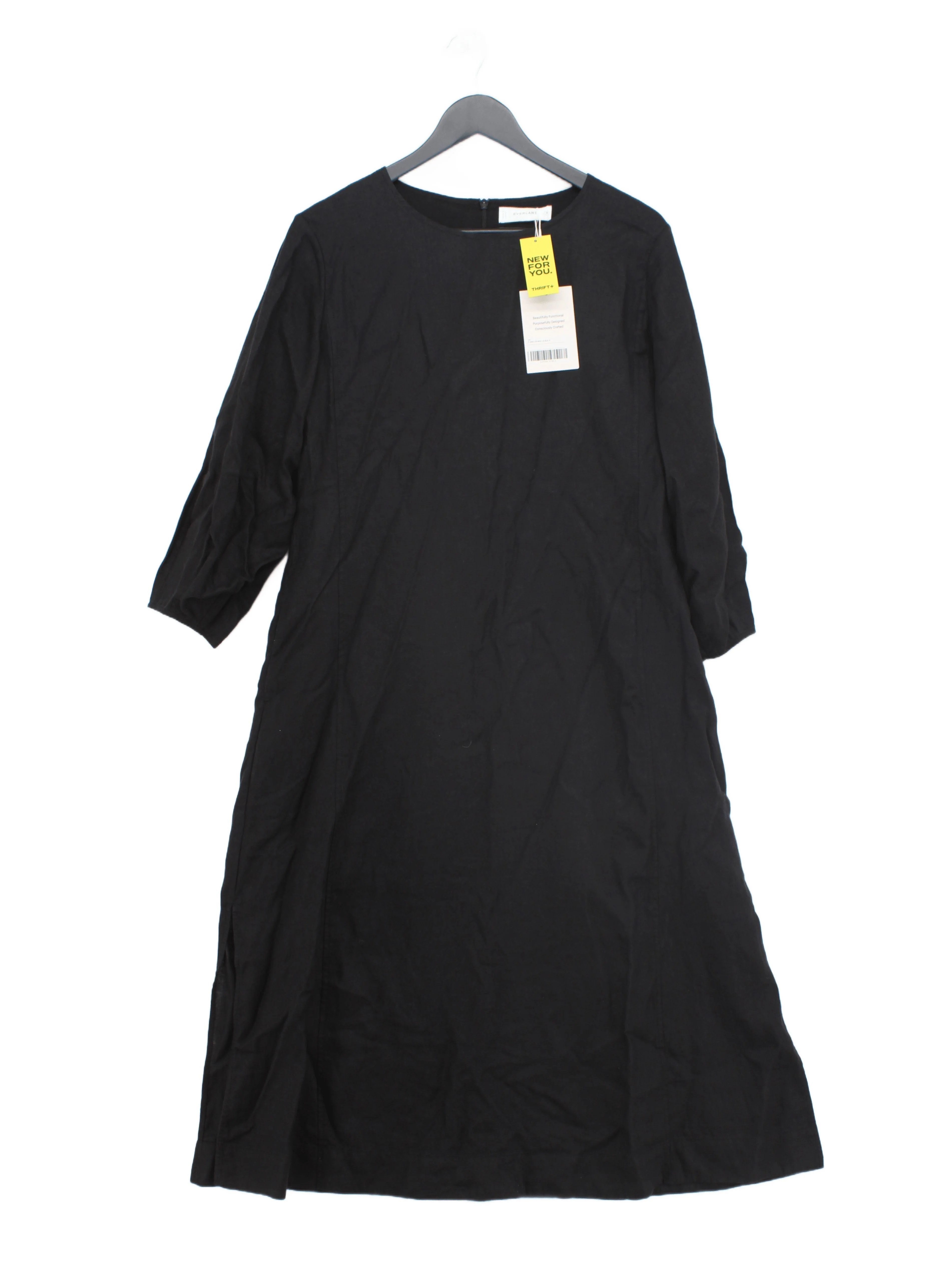 Everlane A-Line Midi Dress in Black