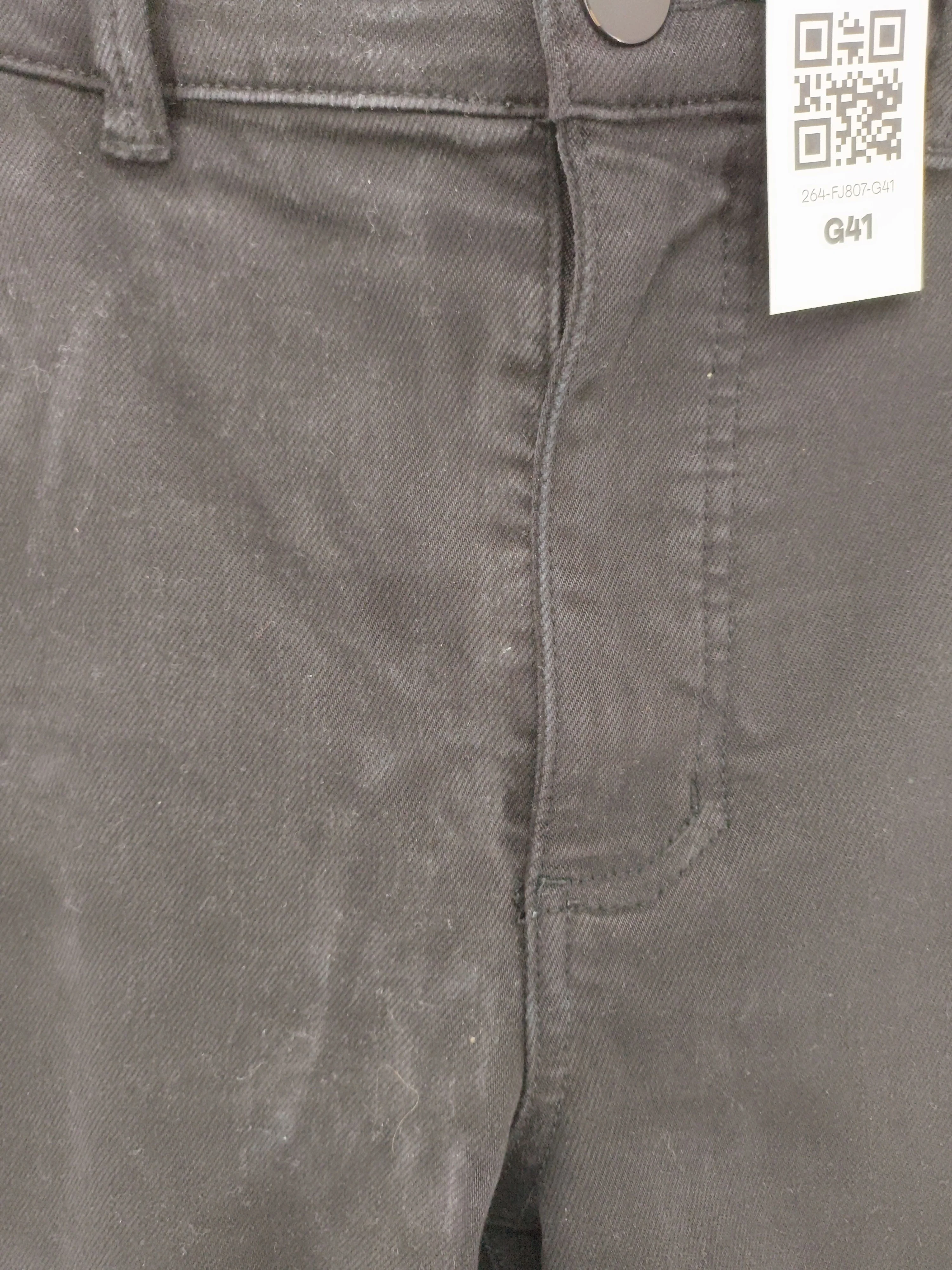 Everlane Women's Jeans W 28 in Black Cotton with Elastane Straight - Image 6
