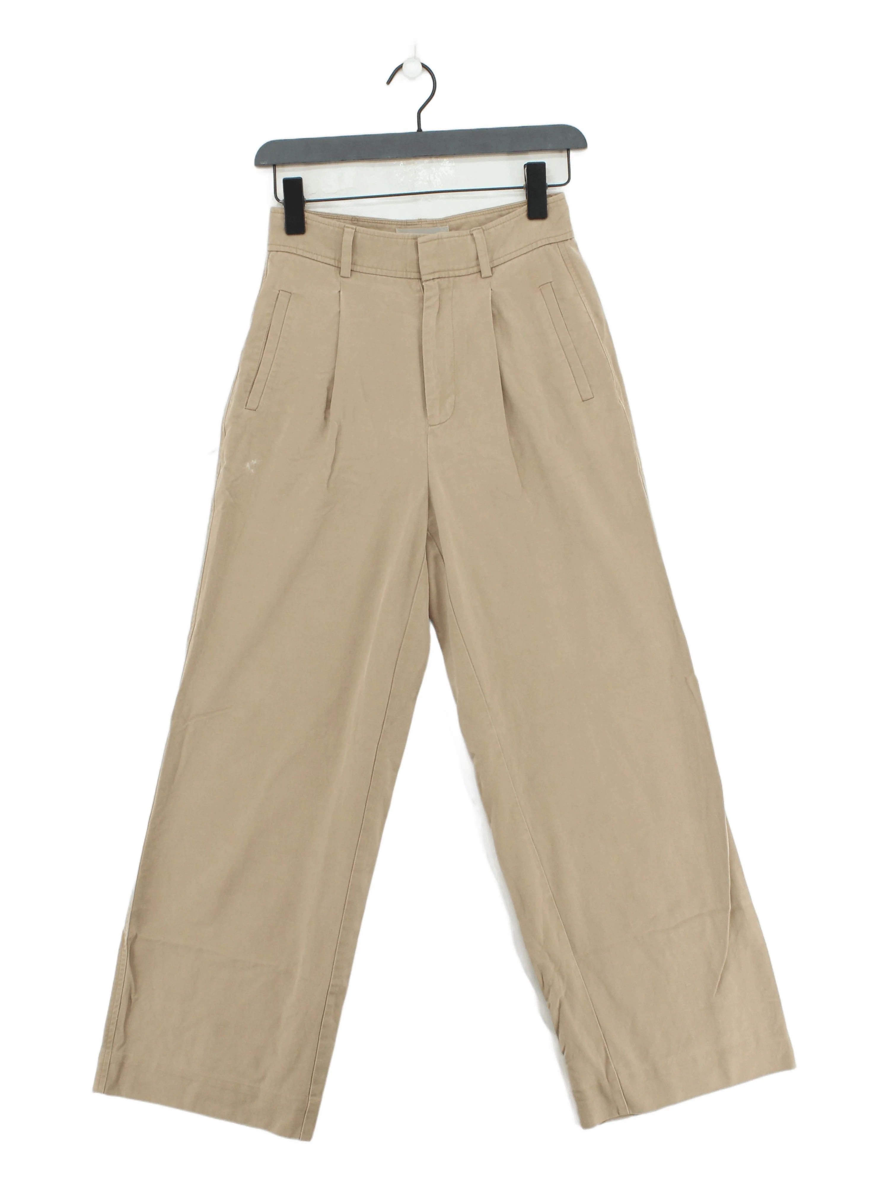Everlane Women's Trousers W 26 in Tan 100% Cotton Wide-Leg Chino