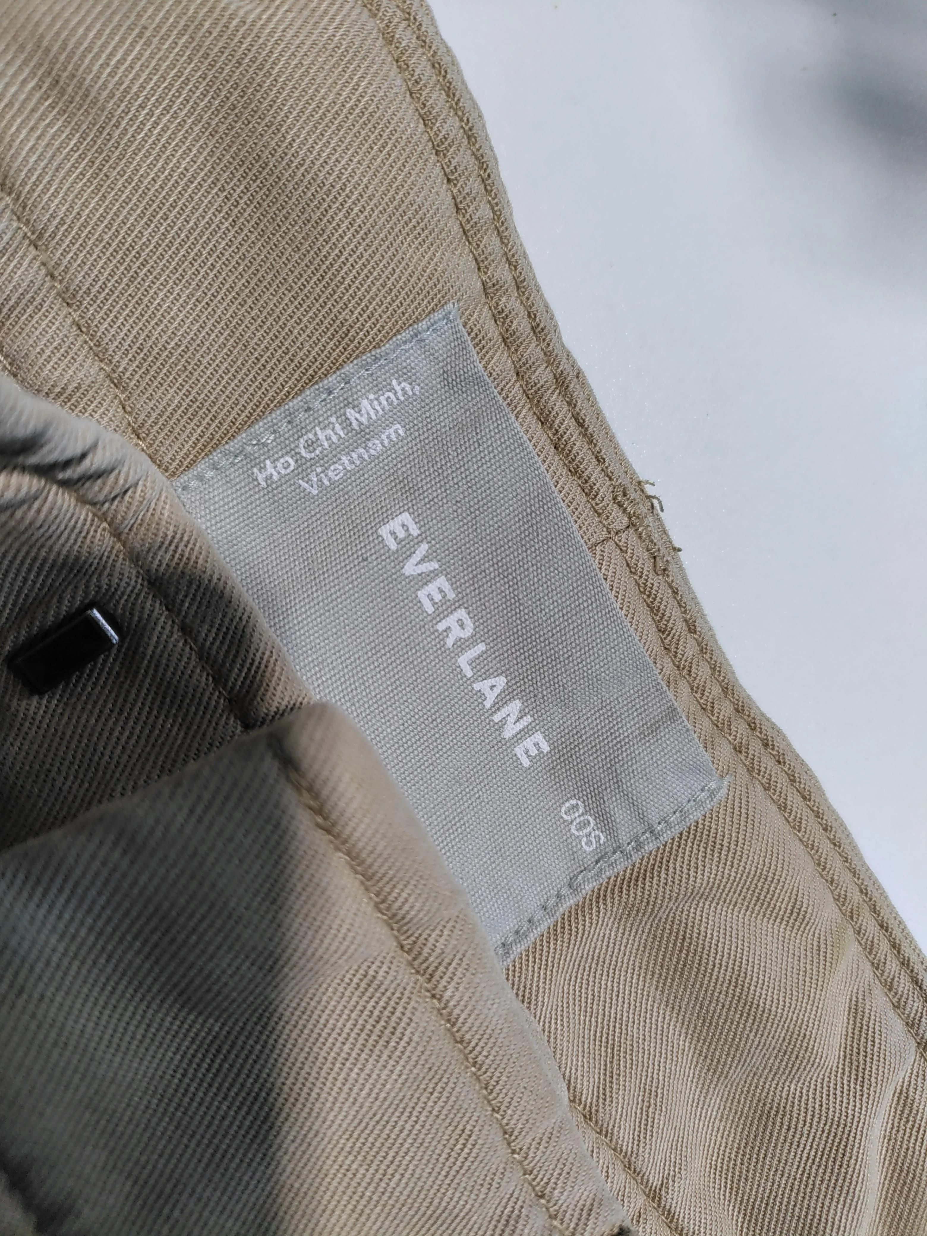 Everlane Women's Trousers W 26 in Tan 100% Cotton Wide-Leg Chino - Image 7