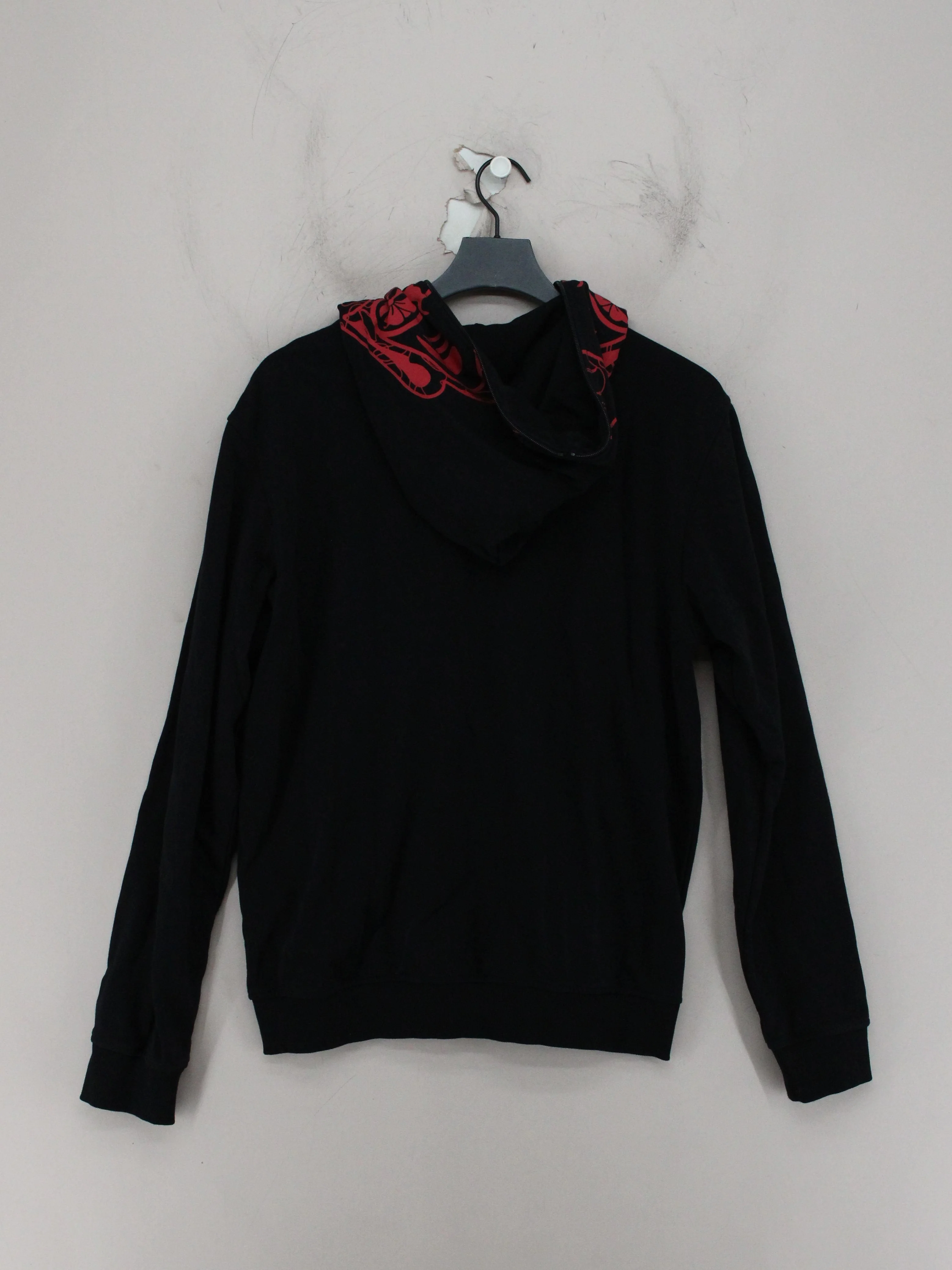 Evisu Men's Hoodie L Black Graphic 100% Cotton Pullover - Image 2