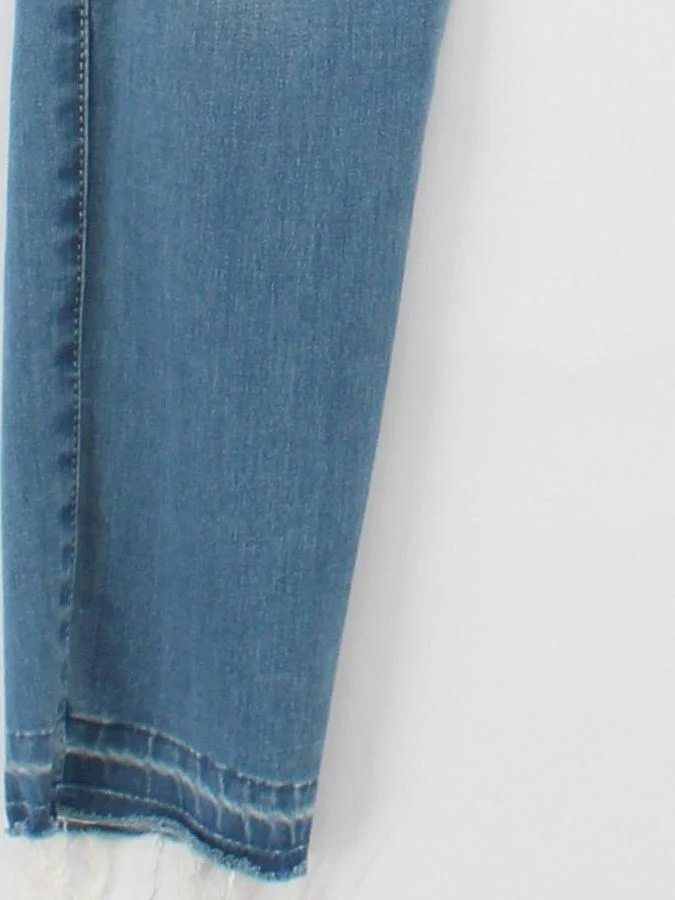 EVISUKURO Women's Jeans W 25 in Blue Cotton - Image 4