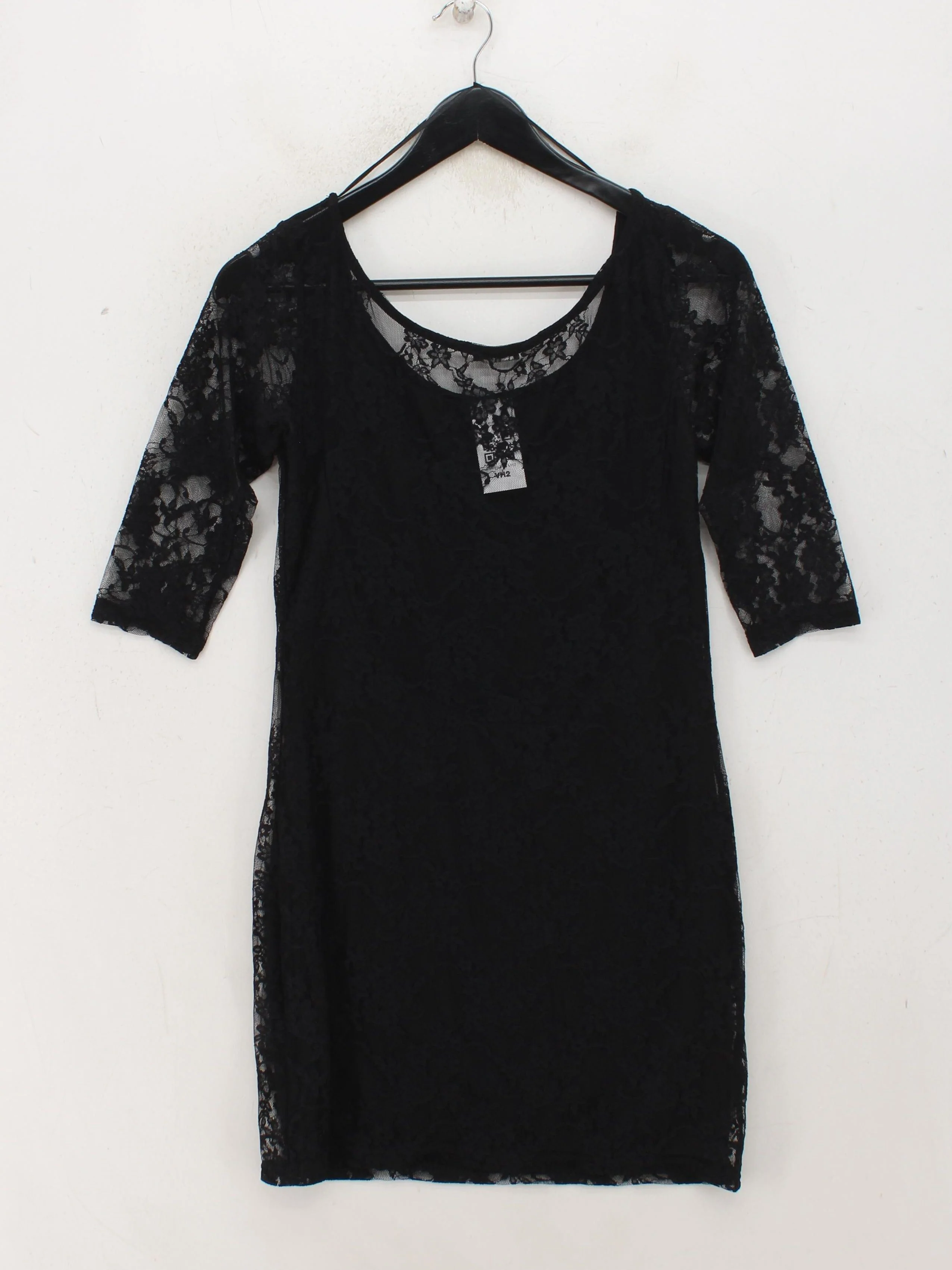 Evita Bodycon Mini Dress UK12 in Black - Image 2