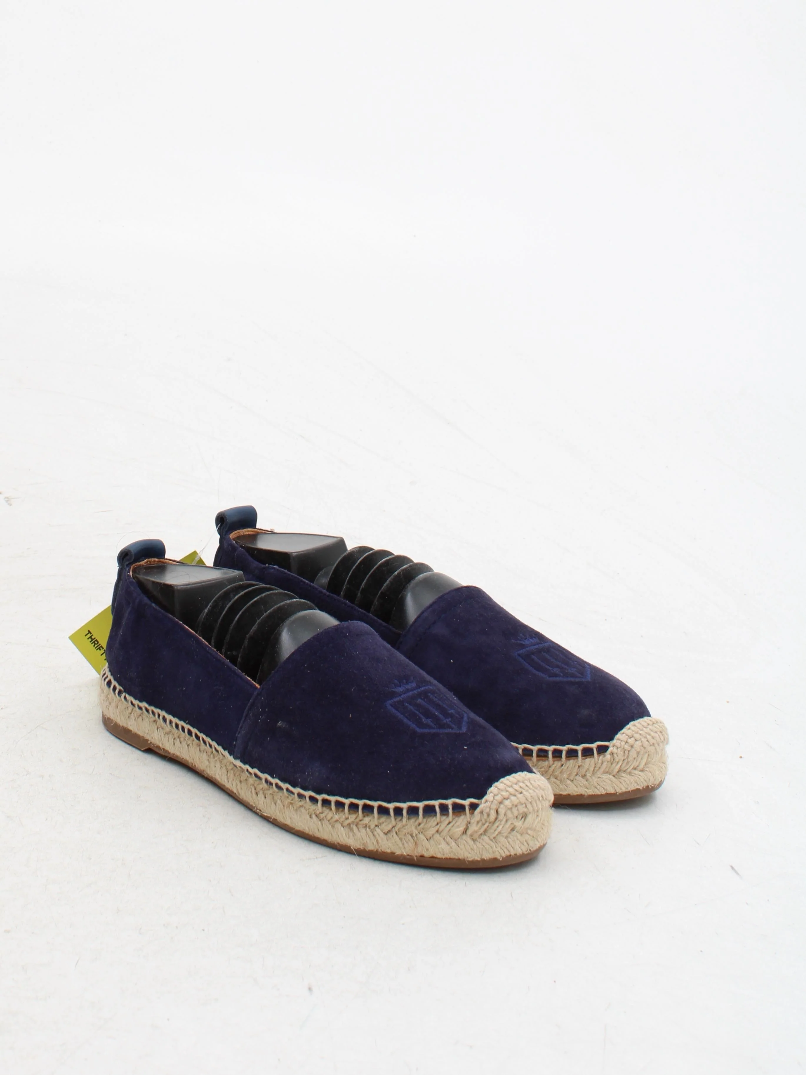Fairfax & Favor Women's Flat Shoes UK 4 Blue Graphic 100% Suede Boat Shoe - Image 4