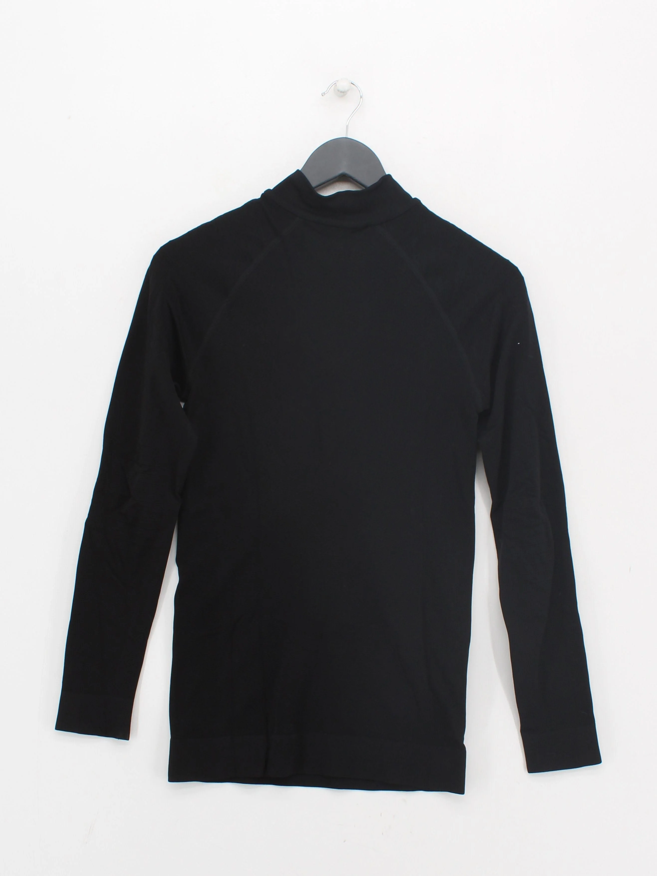Falke Men's T-Shirt L Black Polyamide with Polyester Mock Neck Basic - Image 2