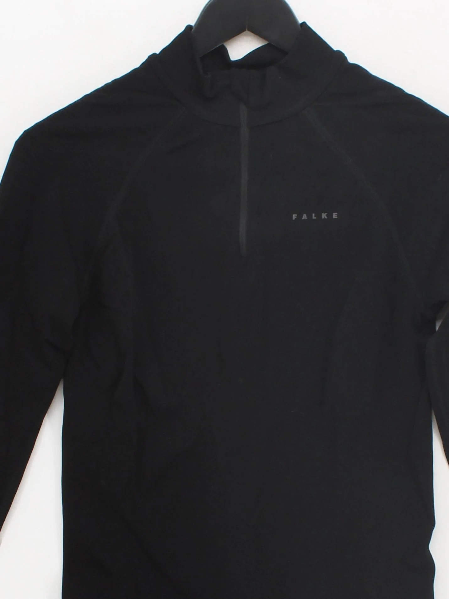 Falke Men's T-Shirt L Black Polyamide with Polyester Mock Neck Basic - Image 3