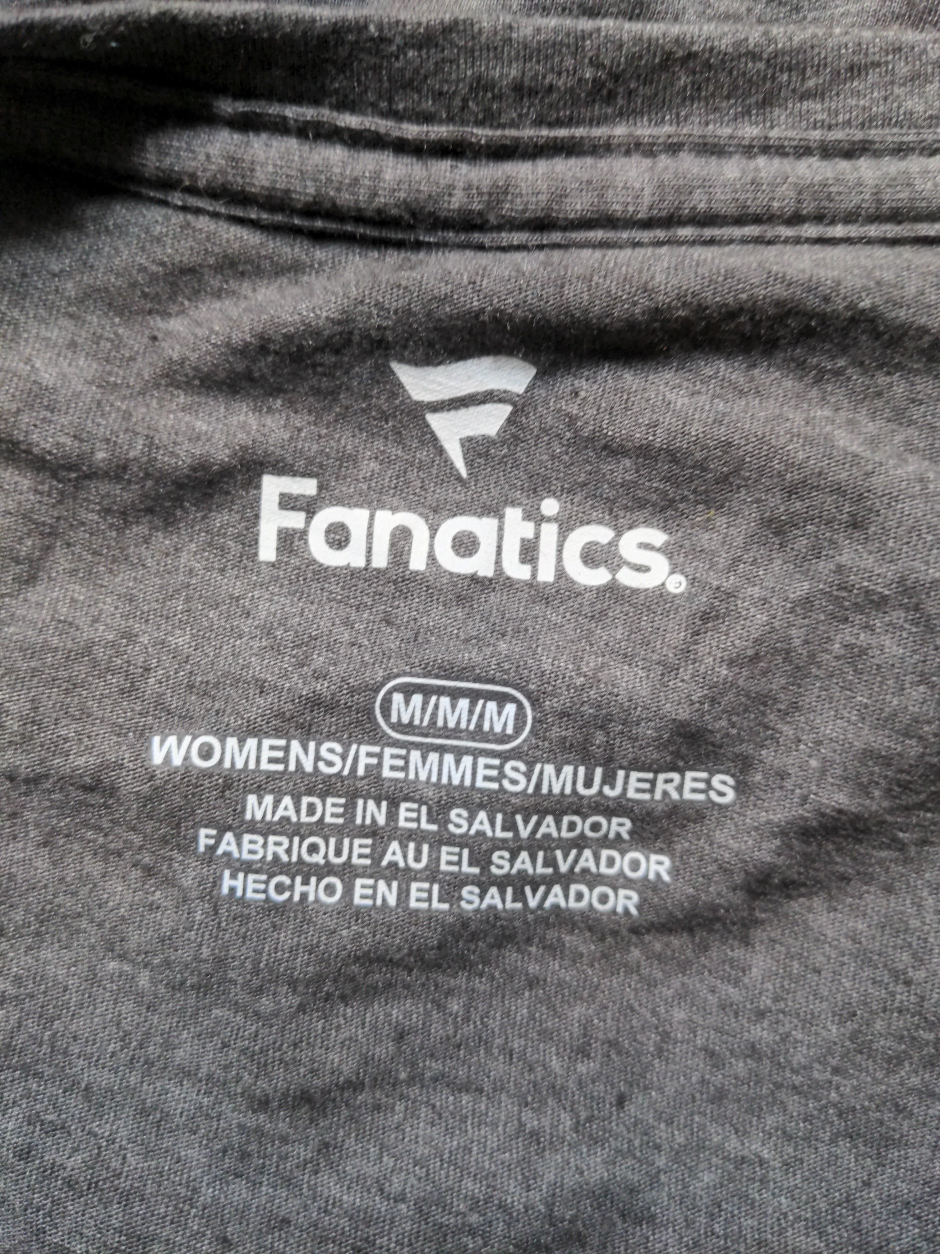 Fanatics Women's T-Shirt M Grey Cotton with Polyester Basic - Image 6