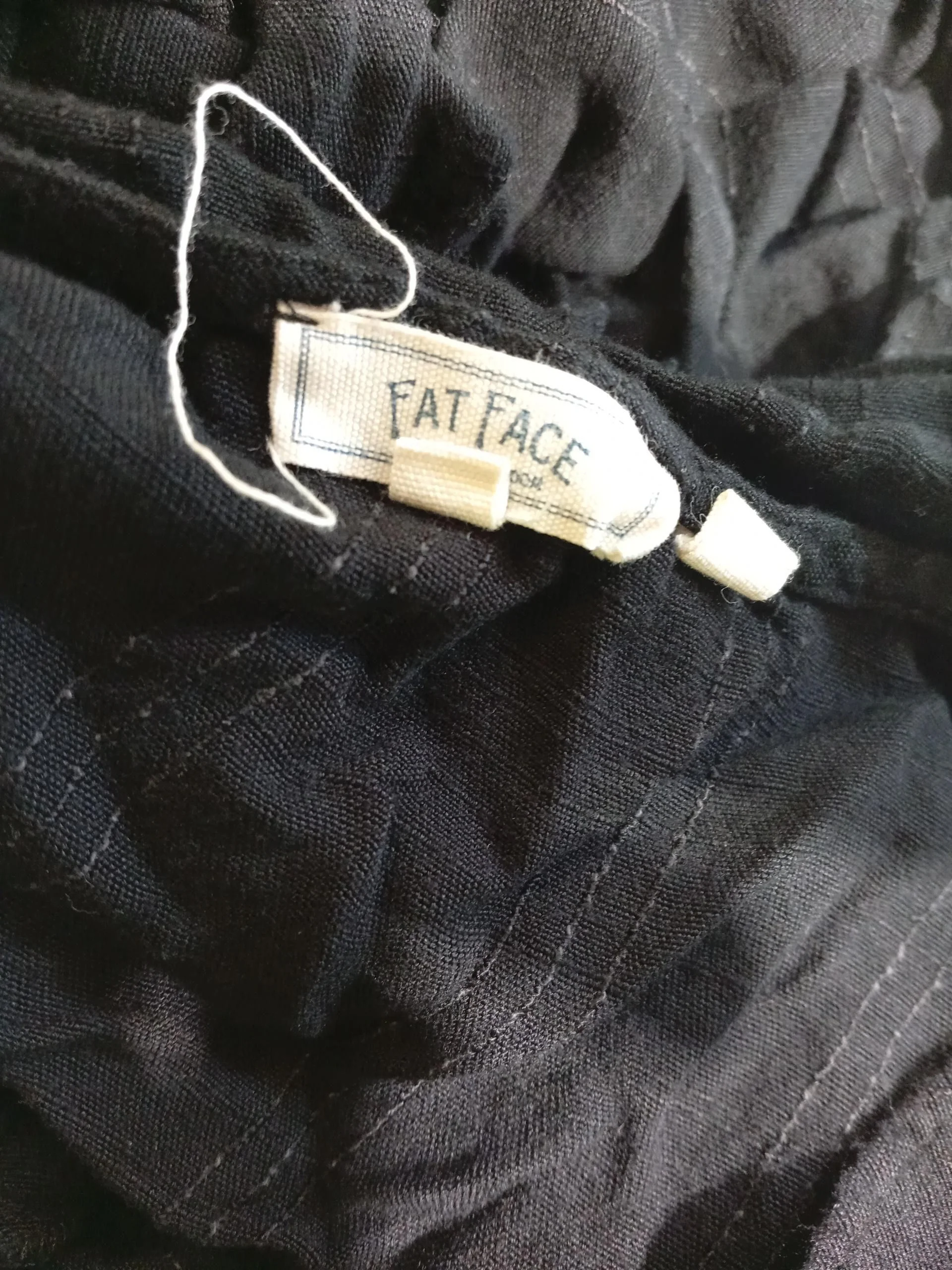 Fat Face A-Line Mini Dress UK16 in Black - Image 5