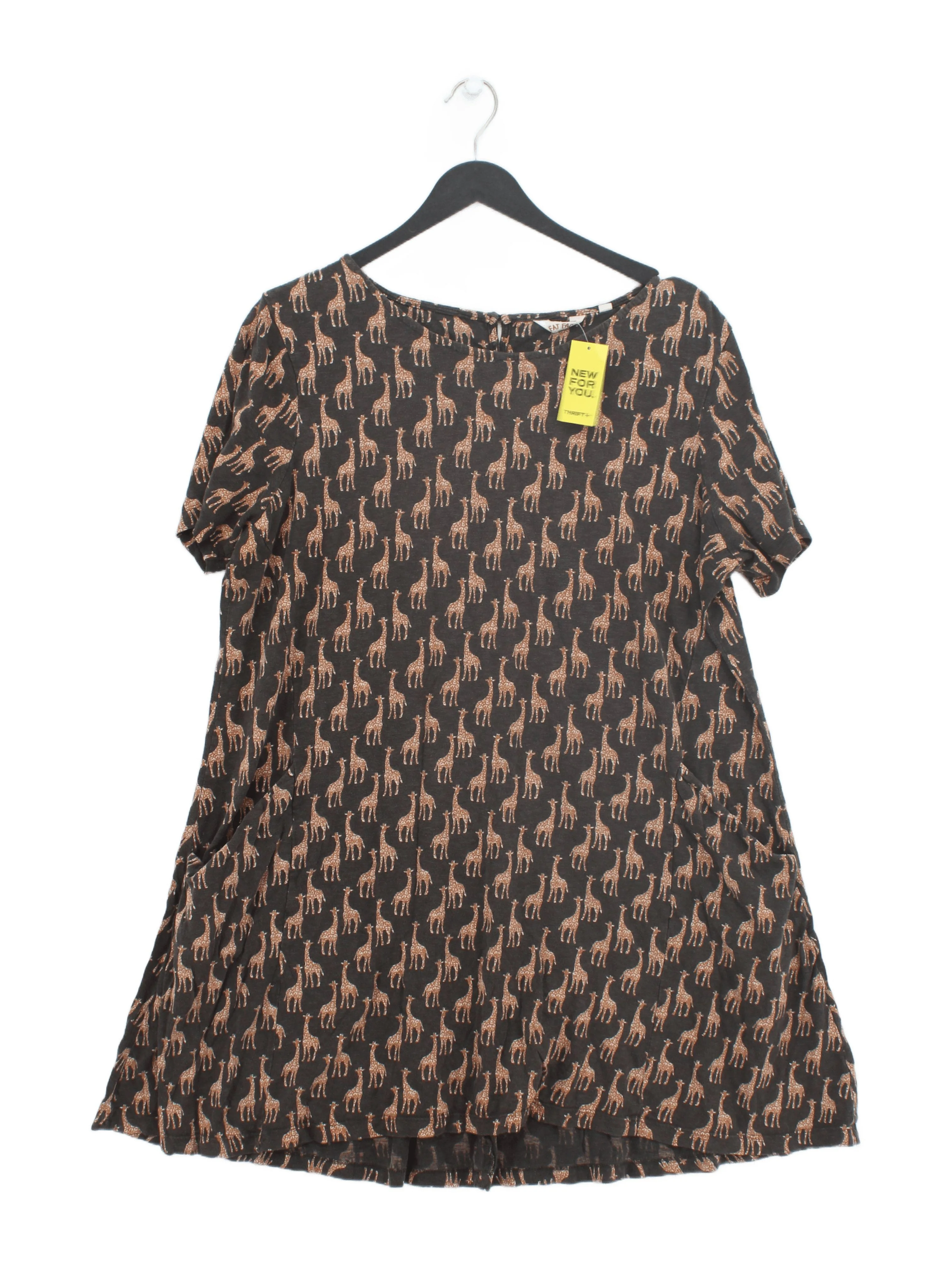 Fat Face A-Line Mini Dress UK16 in Multi
