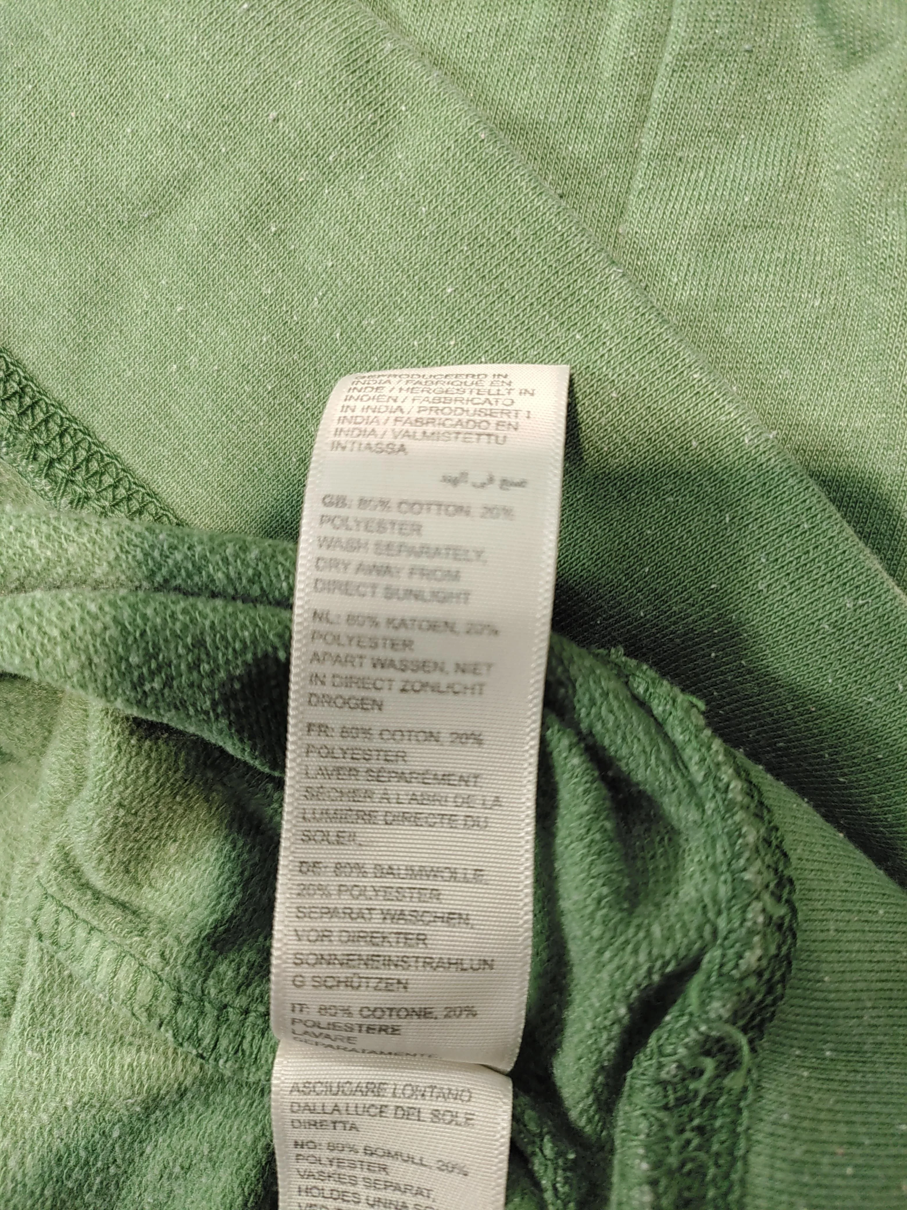 Fat Face Men's Hoodie L Green Cotton with Polyester Pullover - Image 7