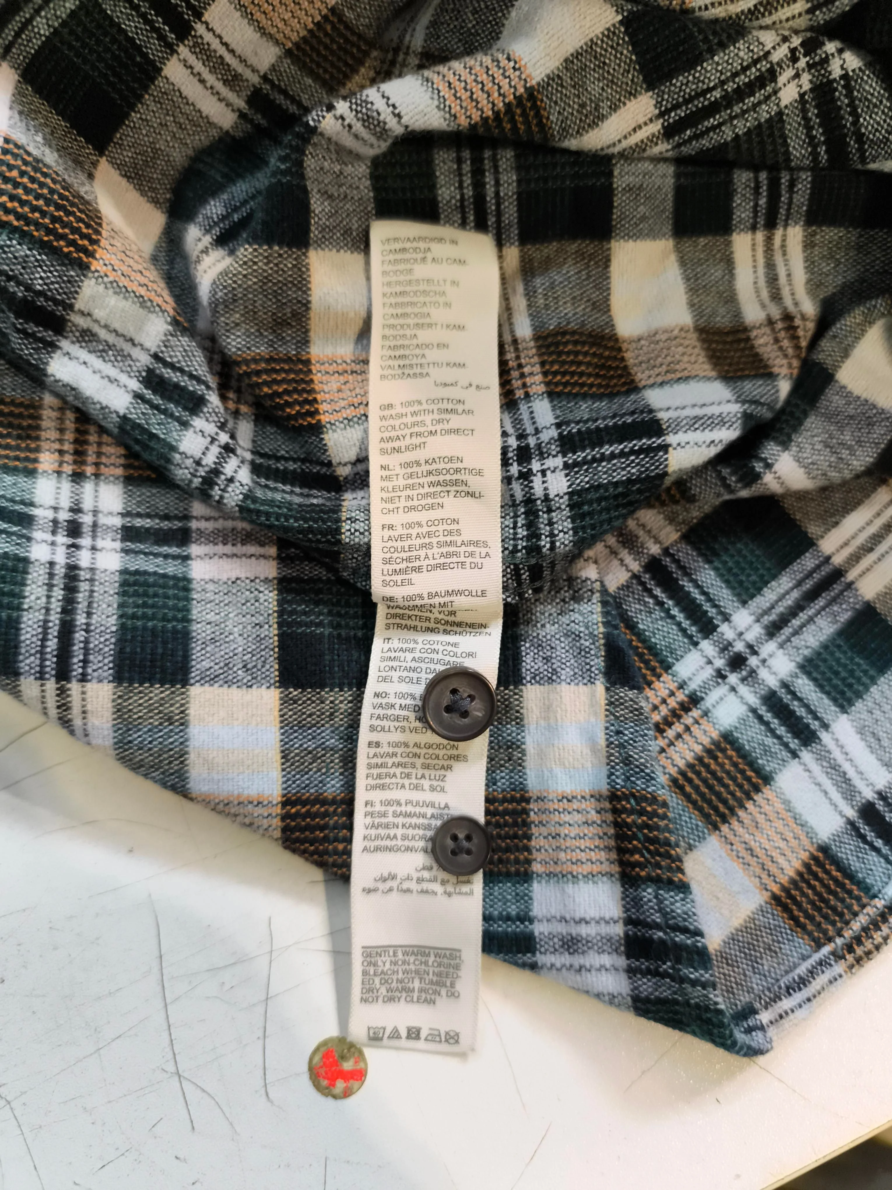 Fat Face Men's Shirt XL Green Checkered 100% Cotton Basic - Image 6