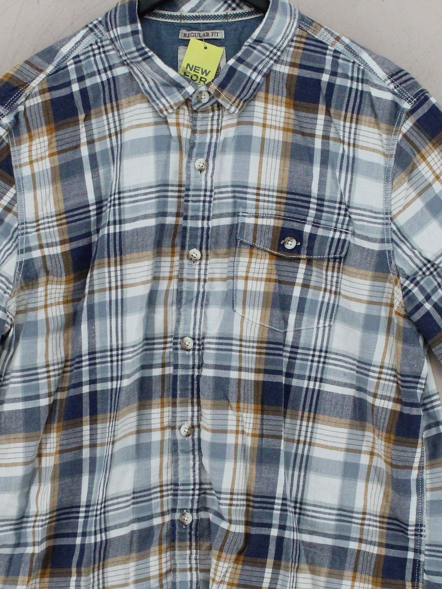 Fat Face Men's Shirt XL Multi Checkered 100% Cotton Basic - Image 3