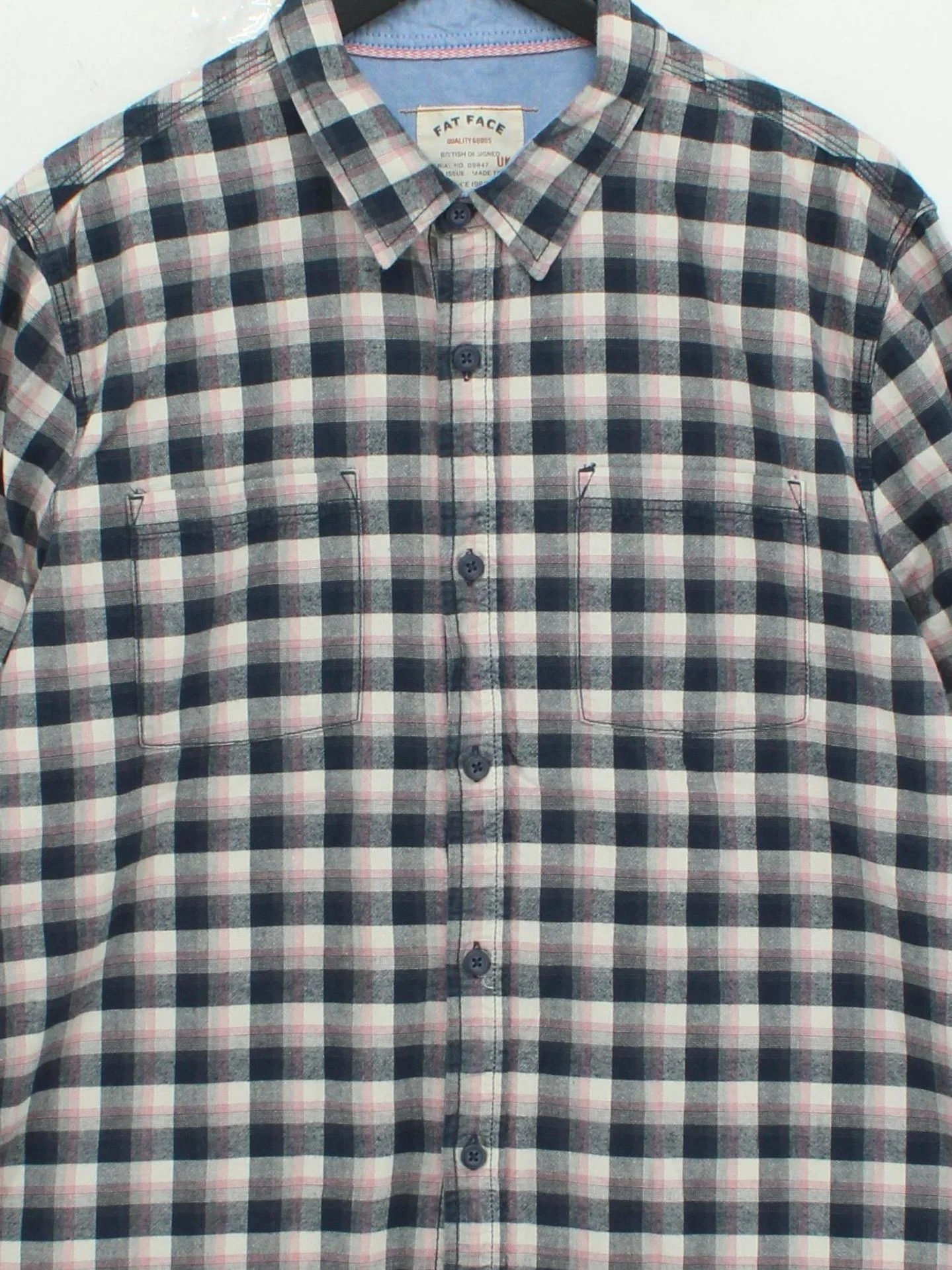 Fat Face Men's Shirt XL Multi Checkered 100% Cotton Basic - Image 3