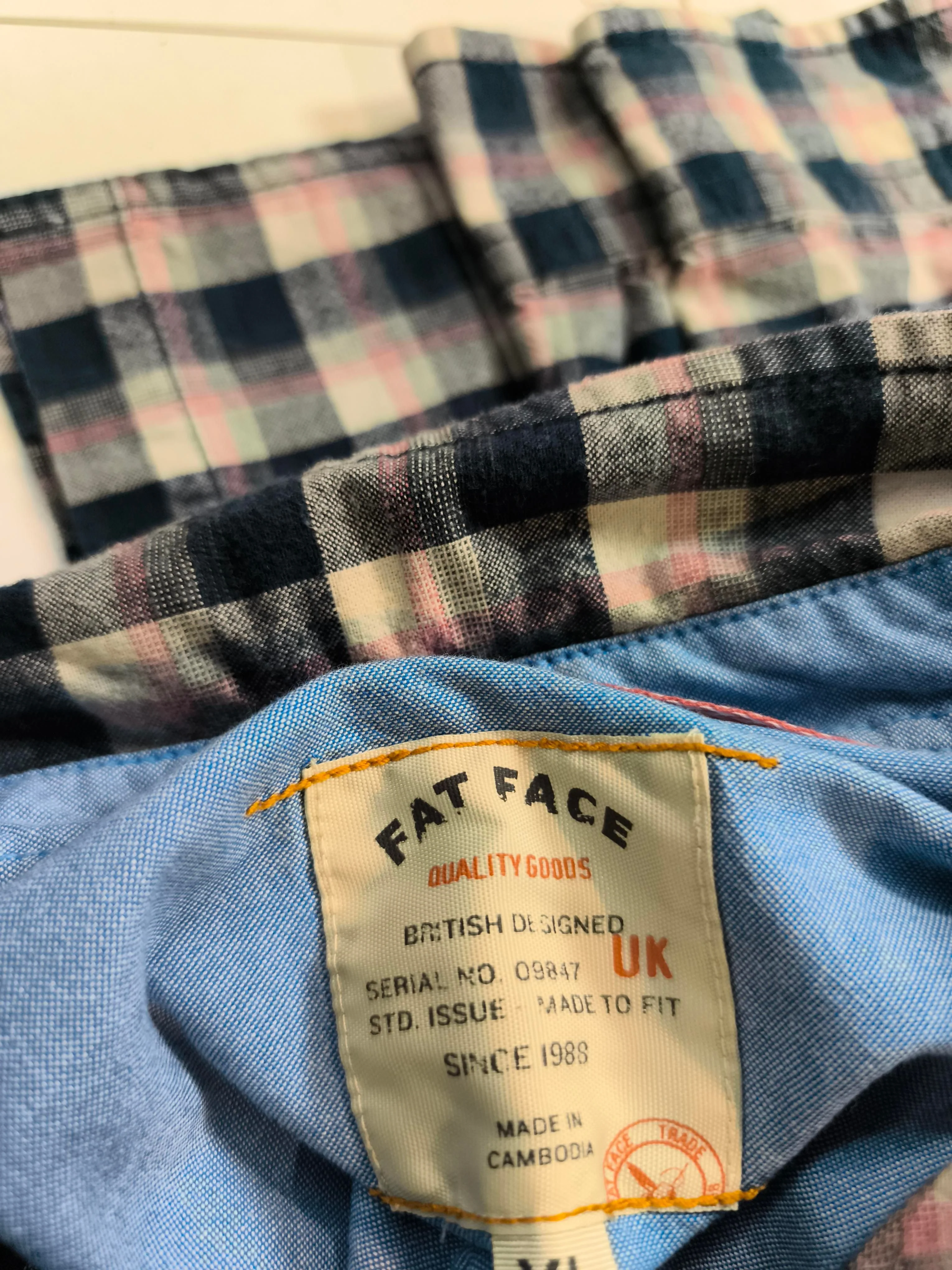 Fat Face Men's Shirt XL Multi Checkered 100% Cotton Basic - Image 5