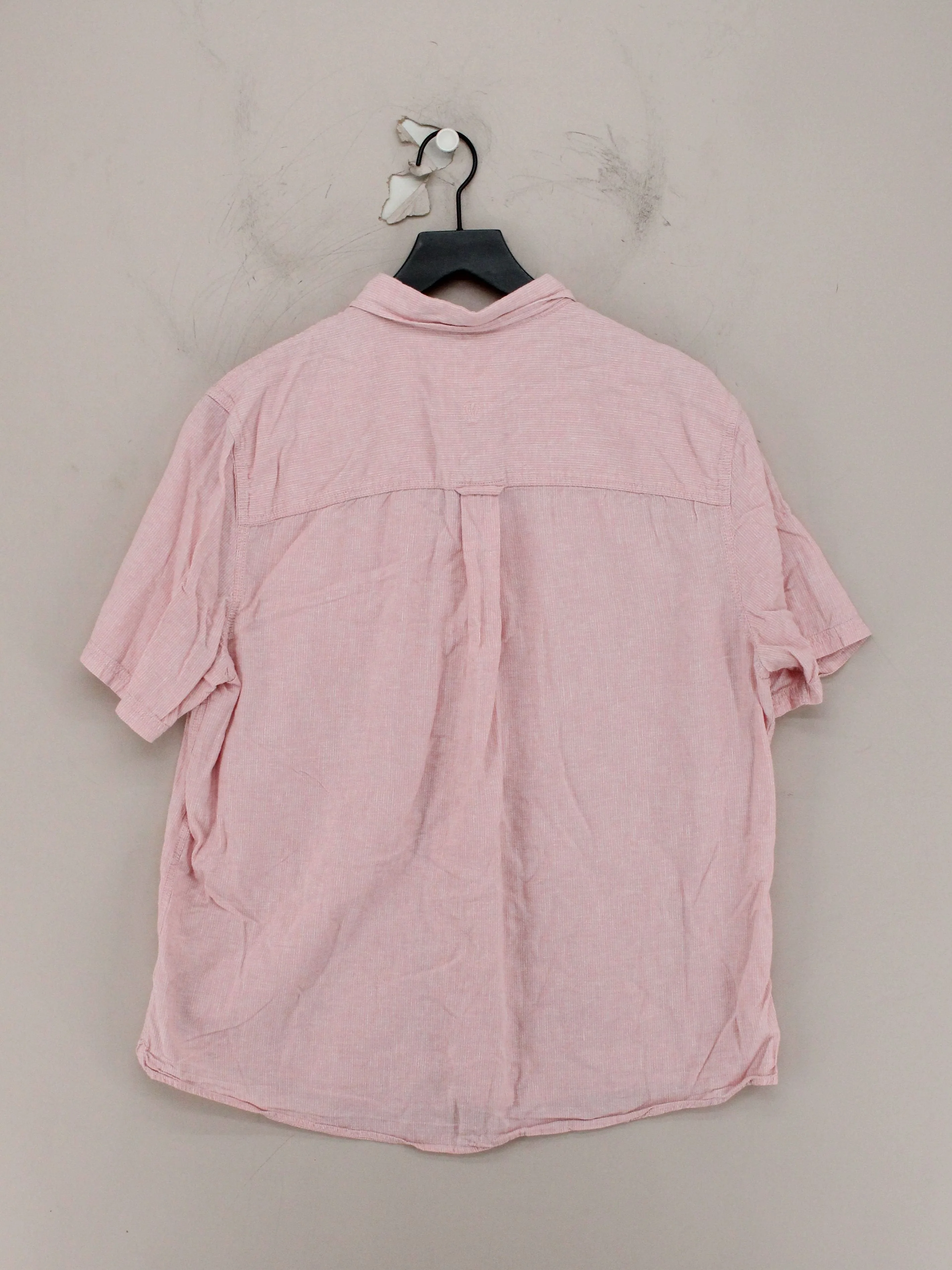 Fat Face Men's Shirt XL Pink Linen with Cotton Basic - Image 2
