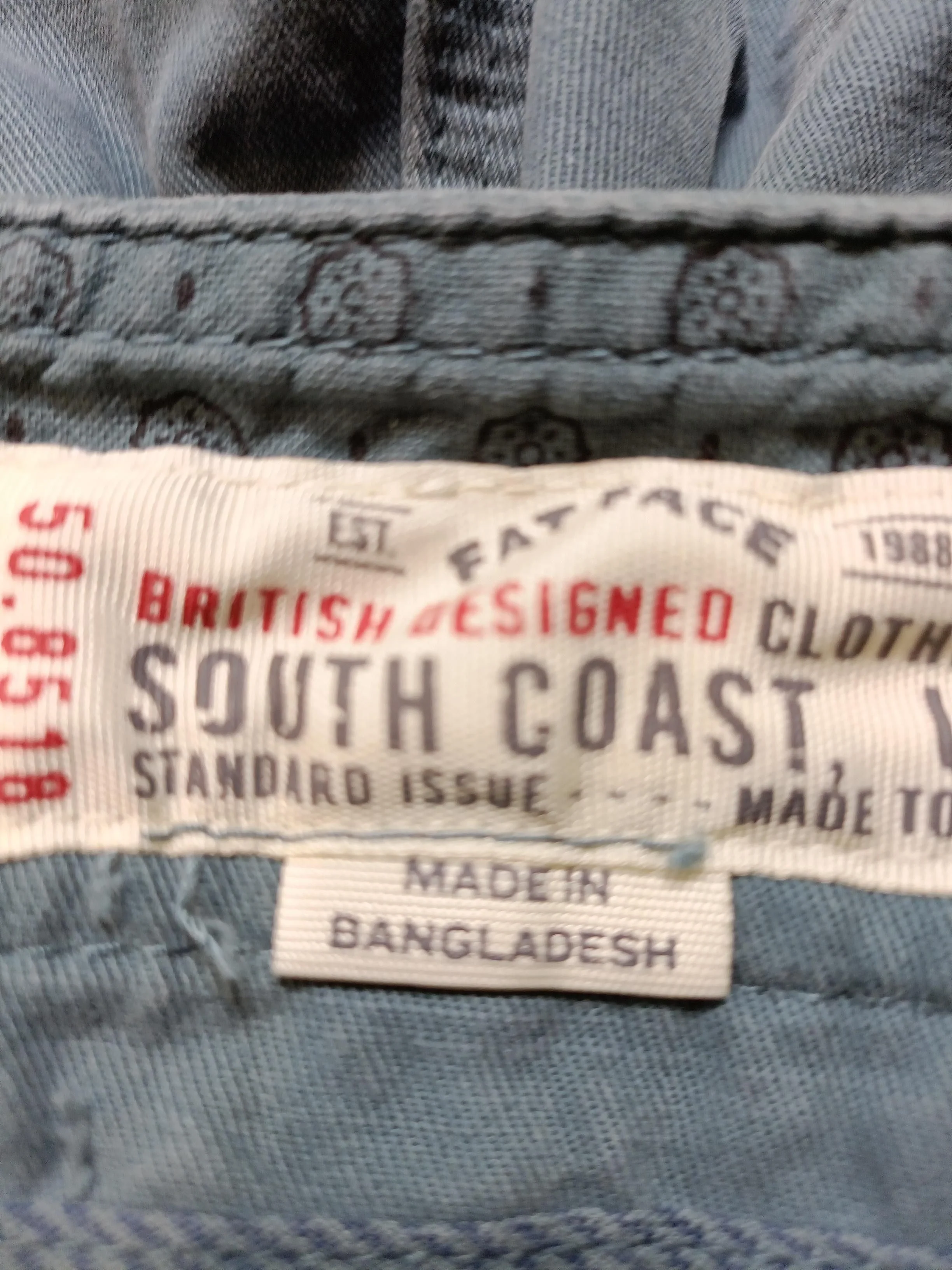 Fat Face Men's Shorts W 30 in Blue 100% Cotton Chino - Image 5