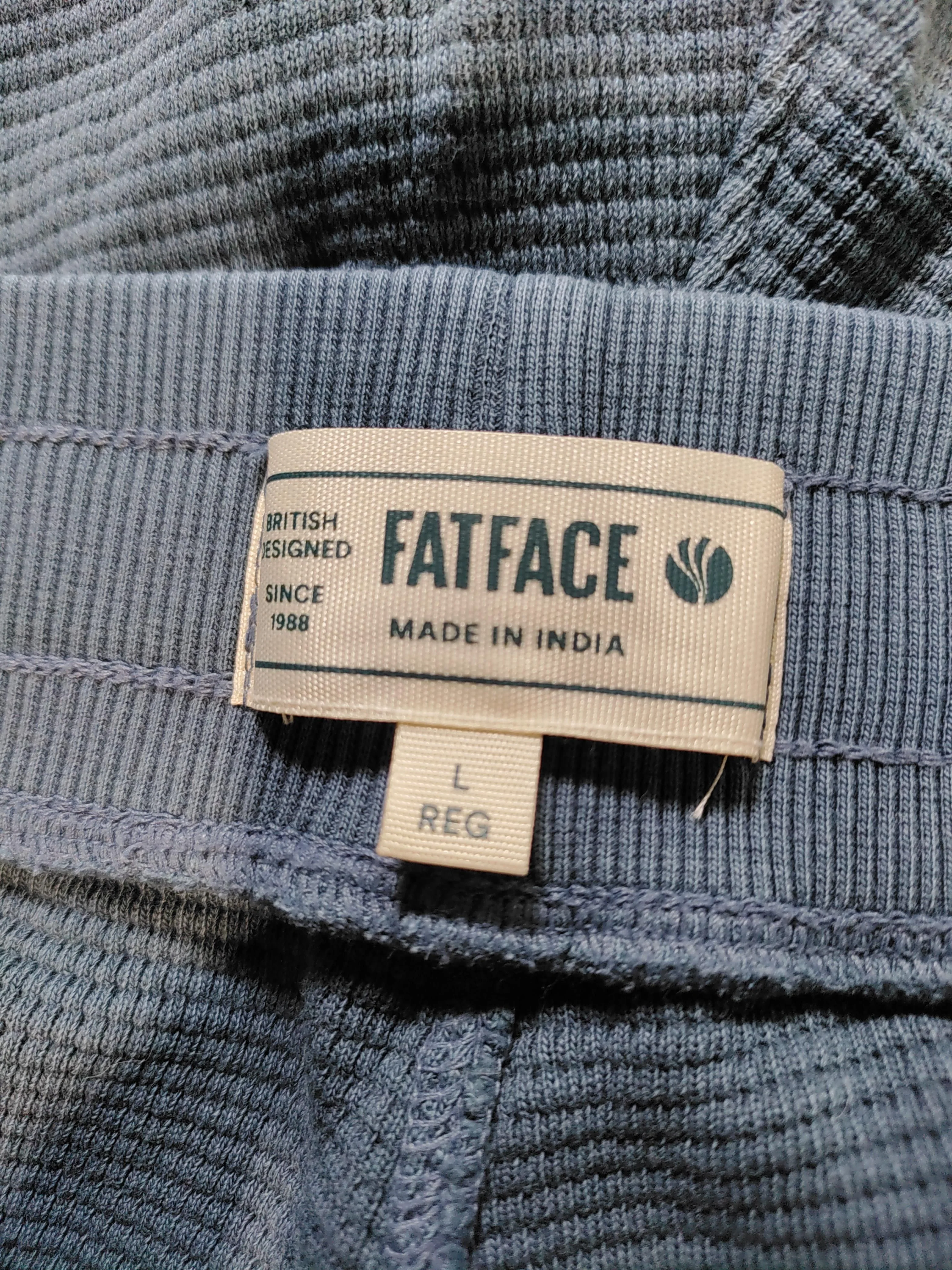 Fat Face Men's Sports Bottoms L Blue 100% Other Sweatpants - Image 5