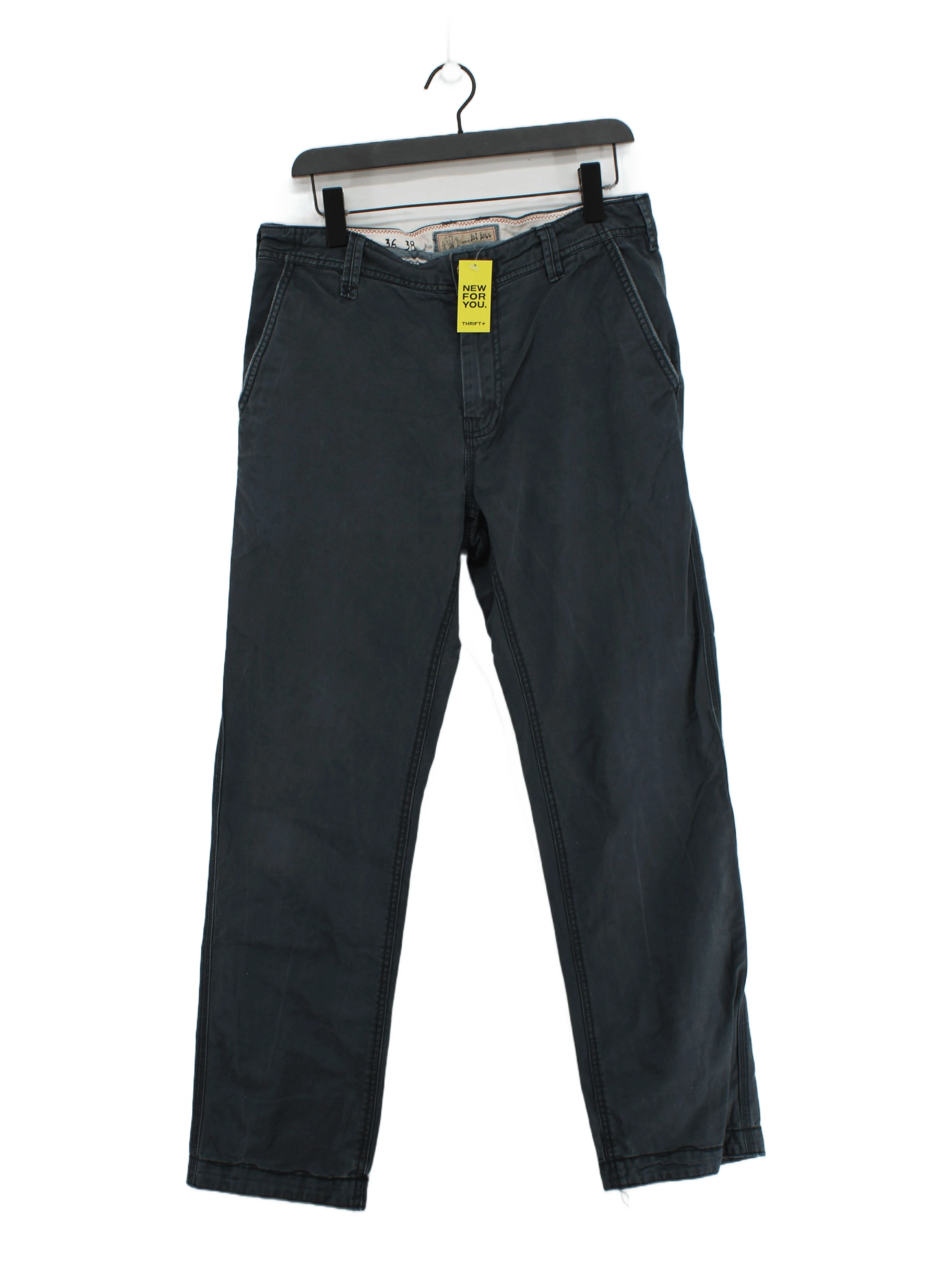 Fat Face Men's Trousers W 32 in Blue 100% Cotton Straight Chino