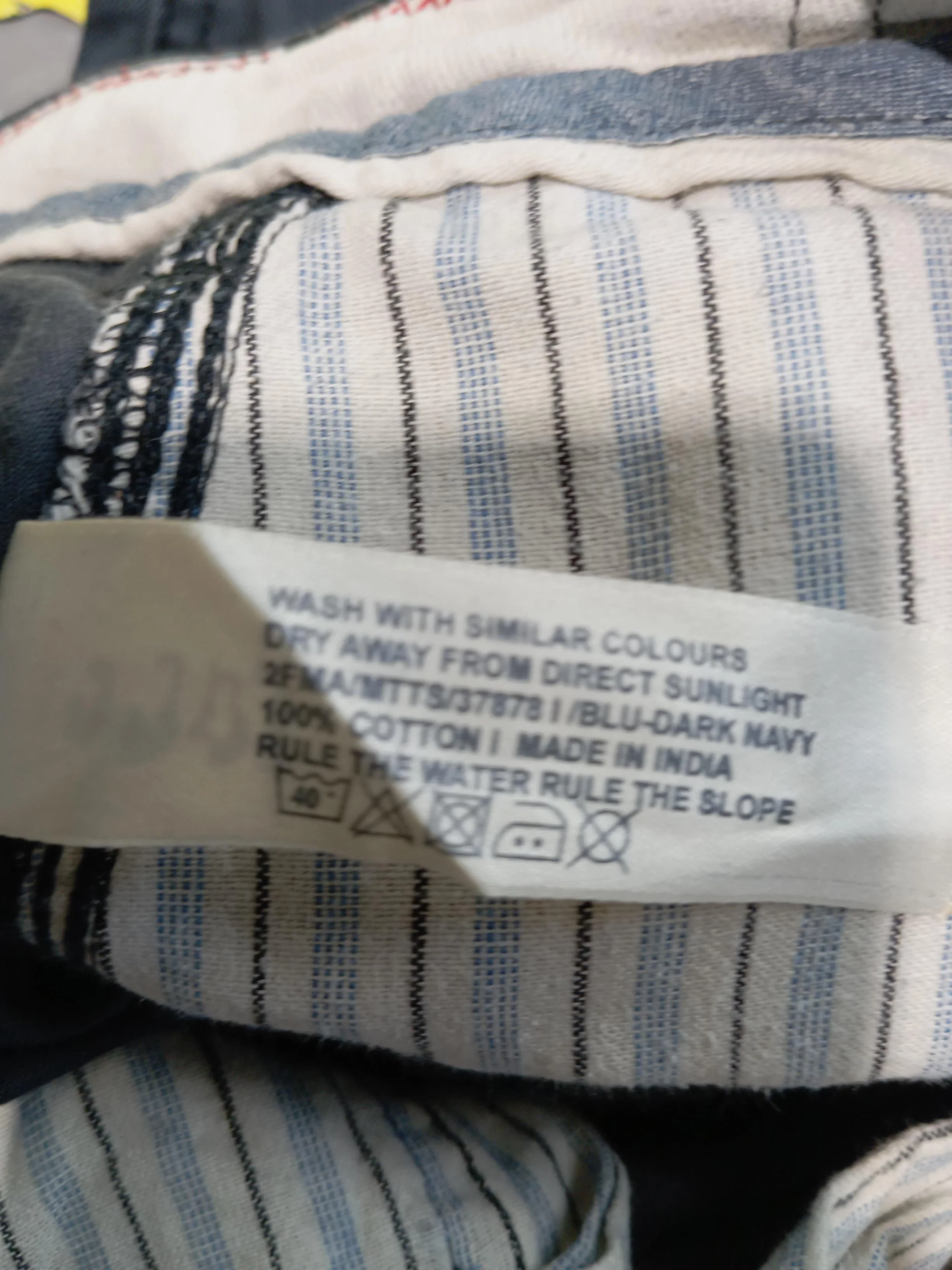 Fat Face Men's Trousers W 32 in Blue 100% Cotton Straight Chino - Image 8