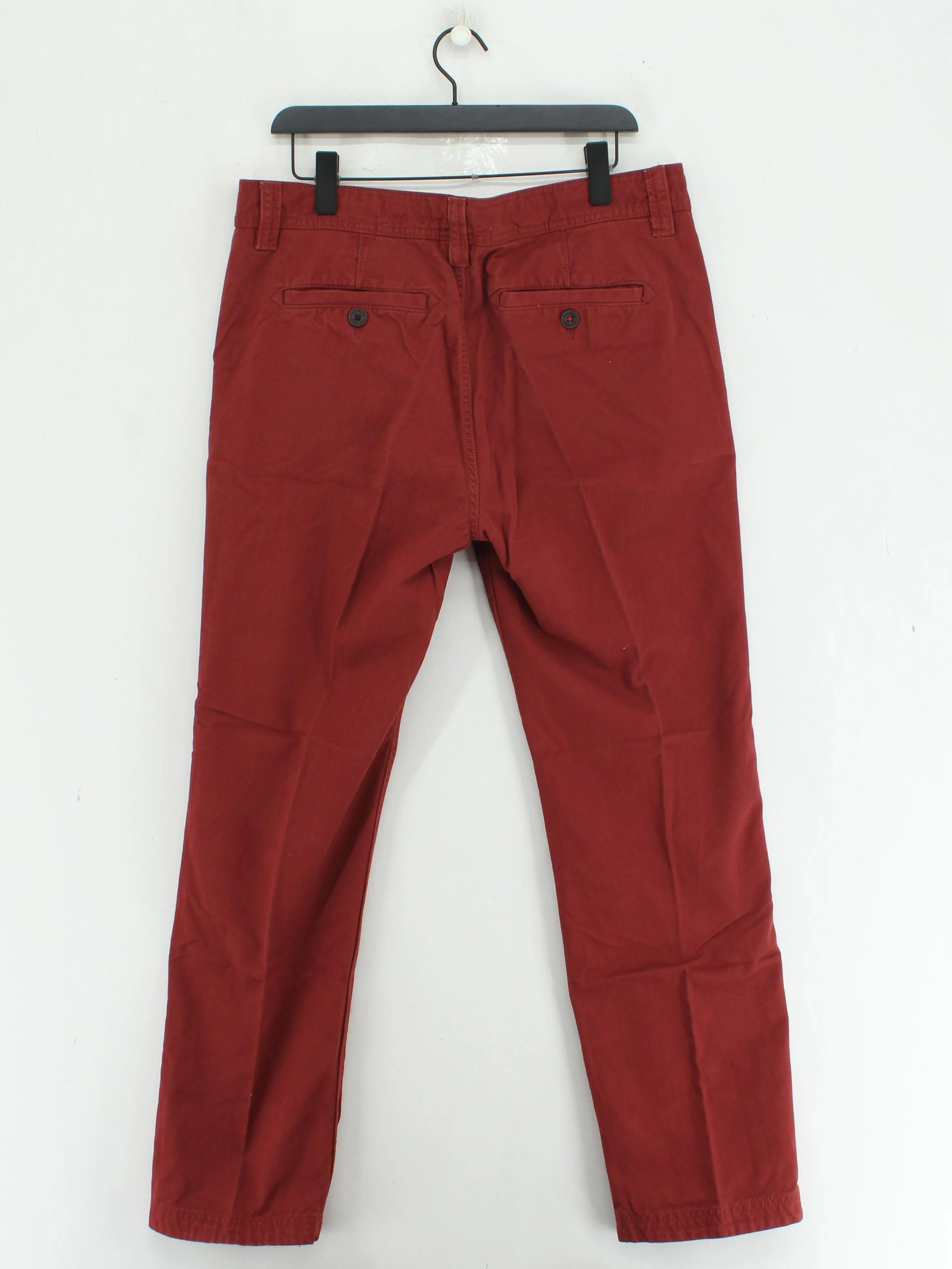 Fat Face Men's Trousers W 36 in Red 100% Cotton Straight Chino - Image 2