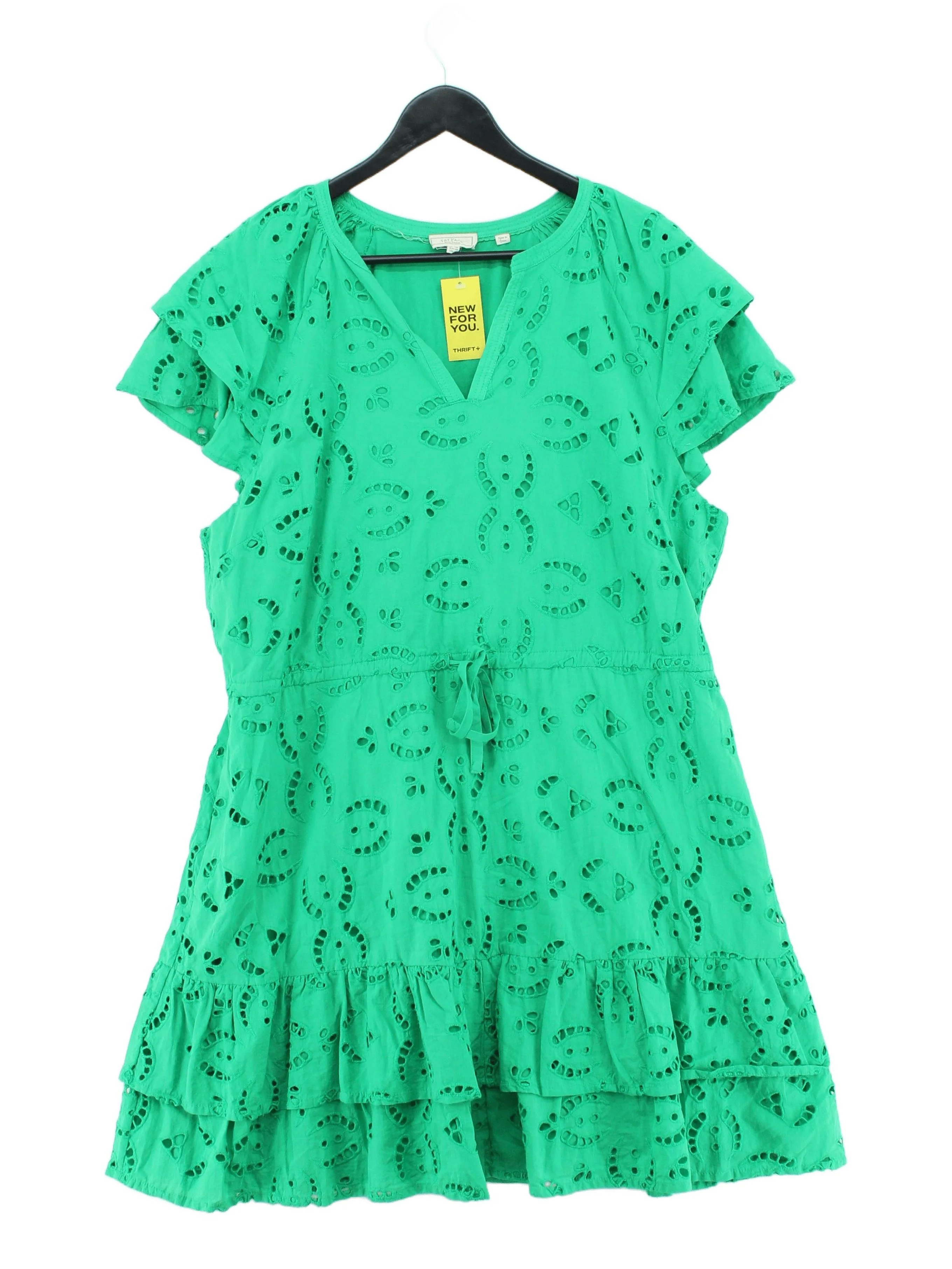 Fat Face Mini Dress UK18 in Green