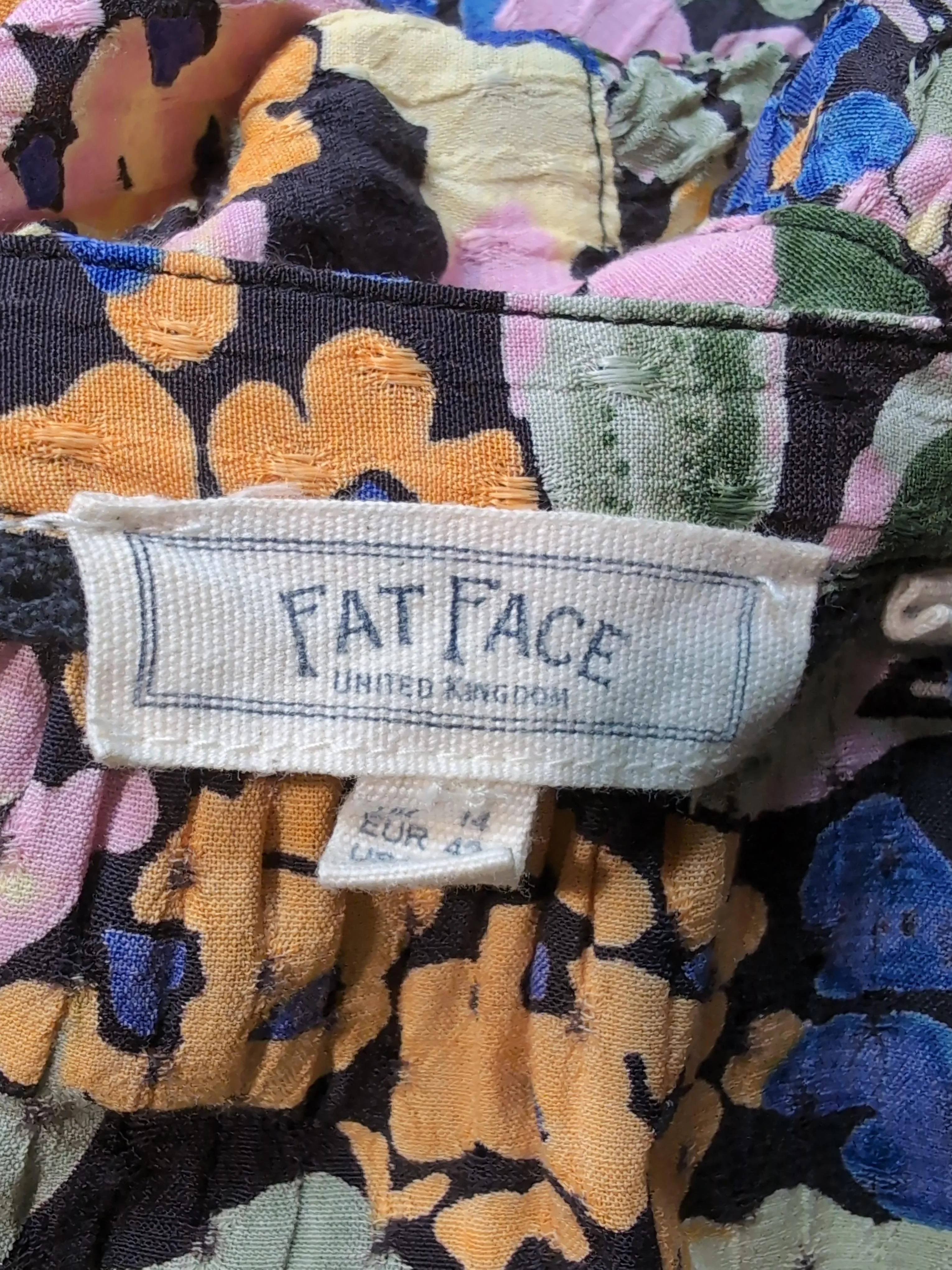 Fat Face Shirt Midi Dress UK14 in Multi - Image 5