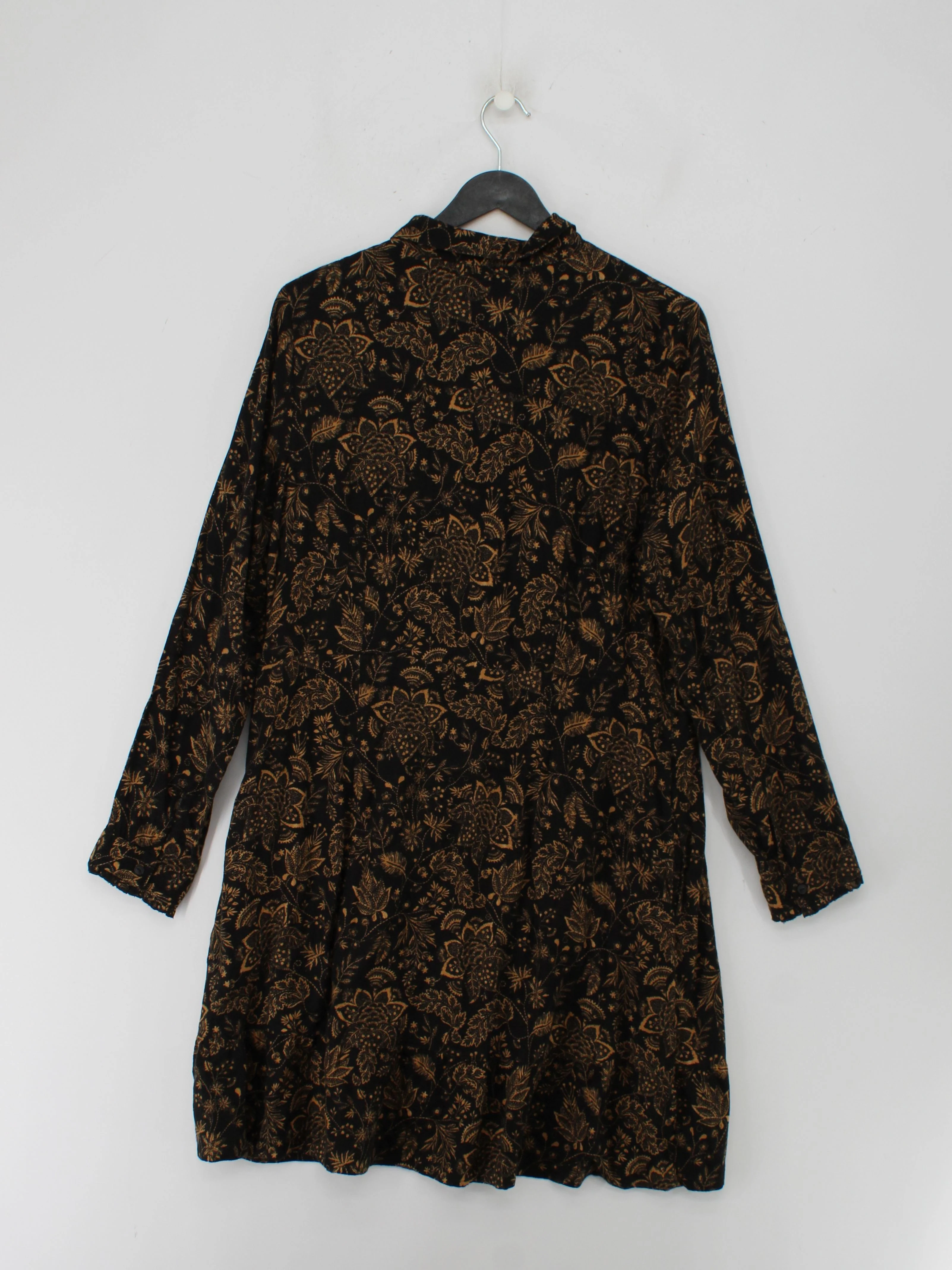 Fat Face Shirt Mini Dress UK14 in Black - Image 2