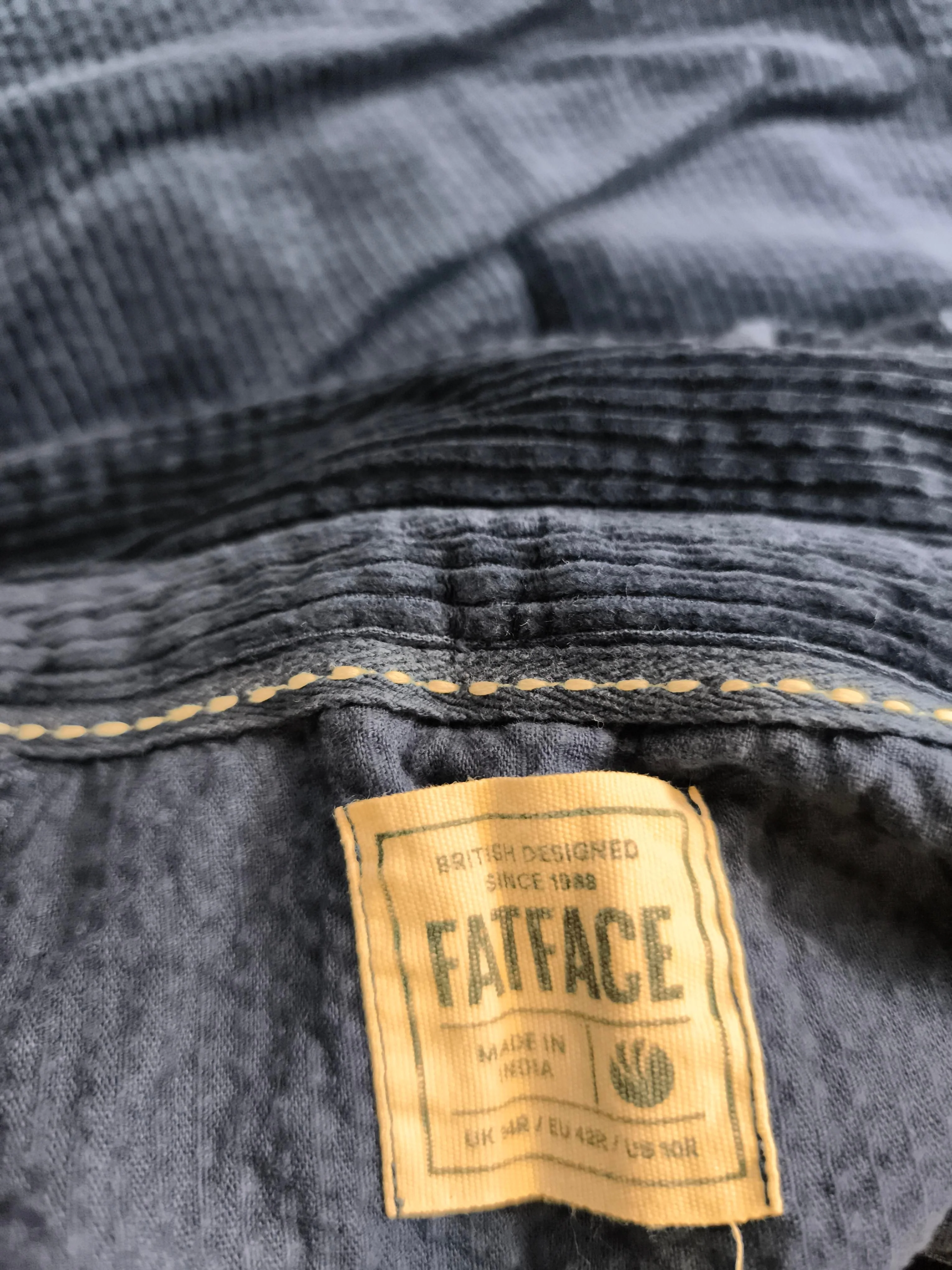 Fat Face Shirt Mini Dress UK14 in Blue - Image 5