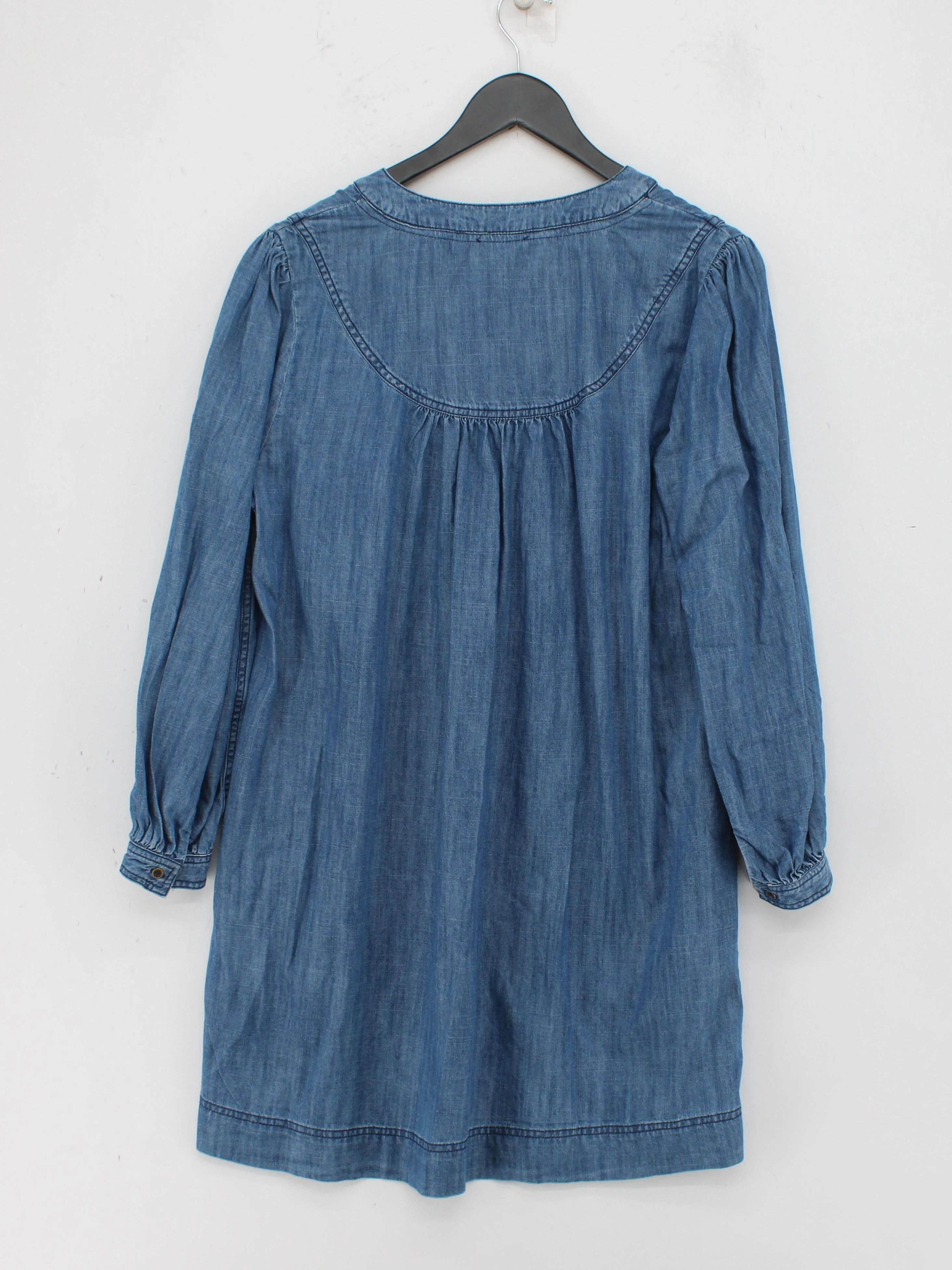 Fat Face Shirt Mini Dress UK16 in Blue - Image 2