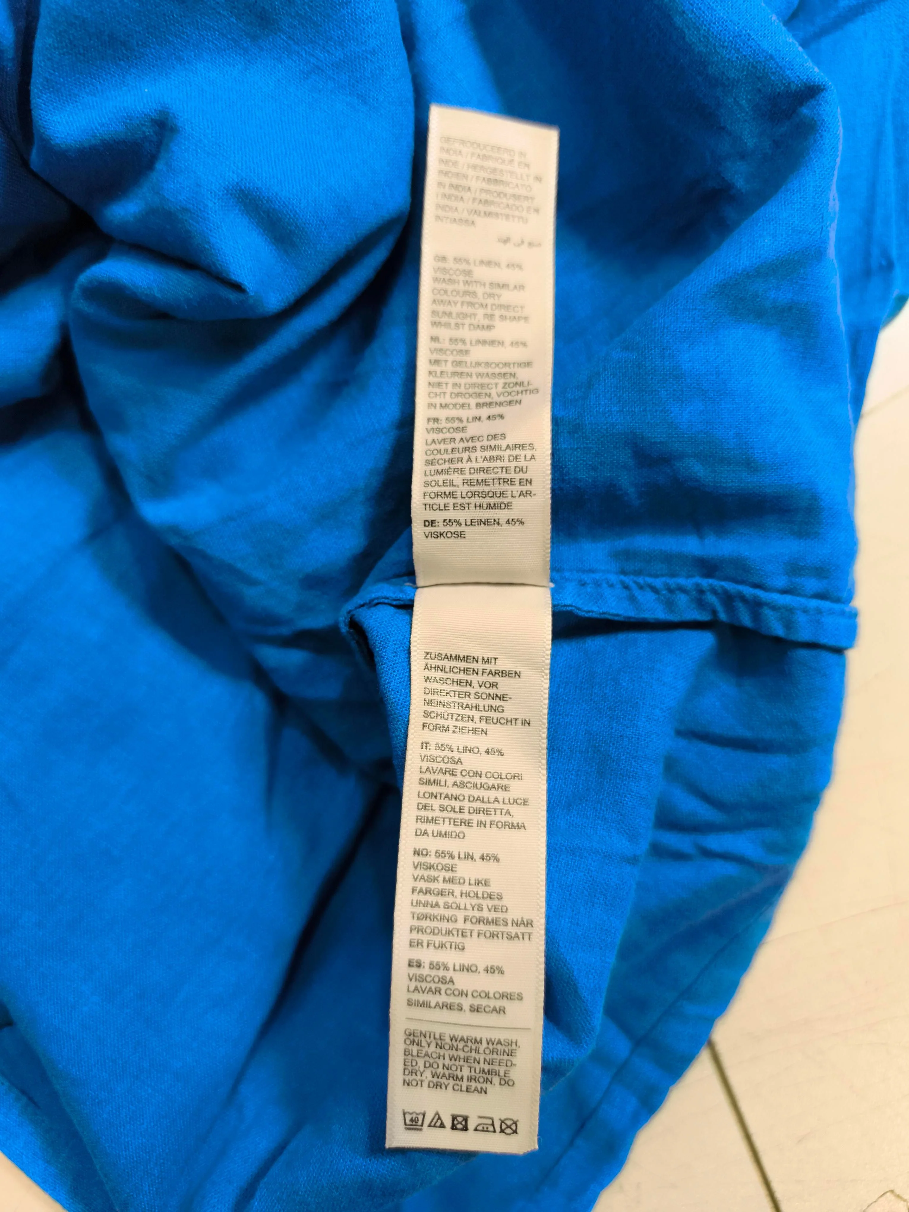 Fat Face Tank Midi Dress UK10 in Blue - Image 6