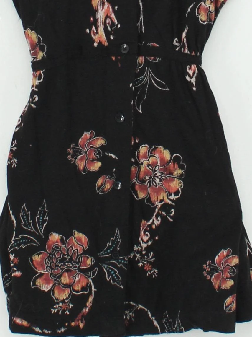 Fat Face Women's Blouse UK 14 Black Cotton with Viscose Basic - Image 4