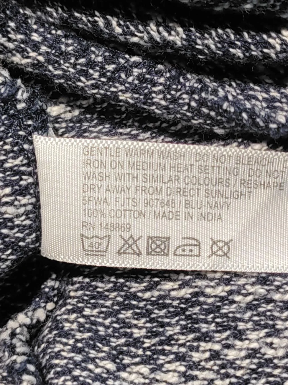 Fat Face Women's Cardigan UK 10 Blue 100% Cotton Collared Cardigan - Image 6