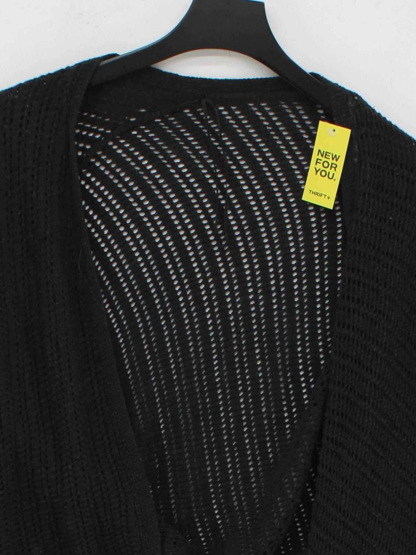 Fat Face Women's Cardigan UK 20 Black 100% Cotton V-Neck Cardigan - Image 3