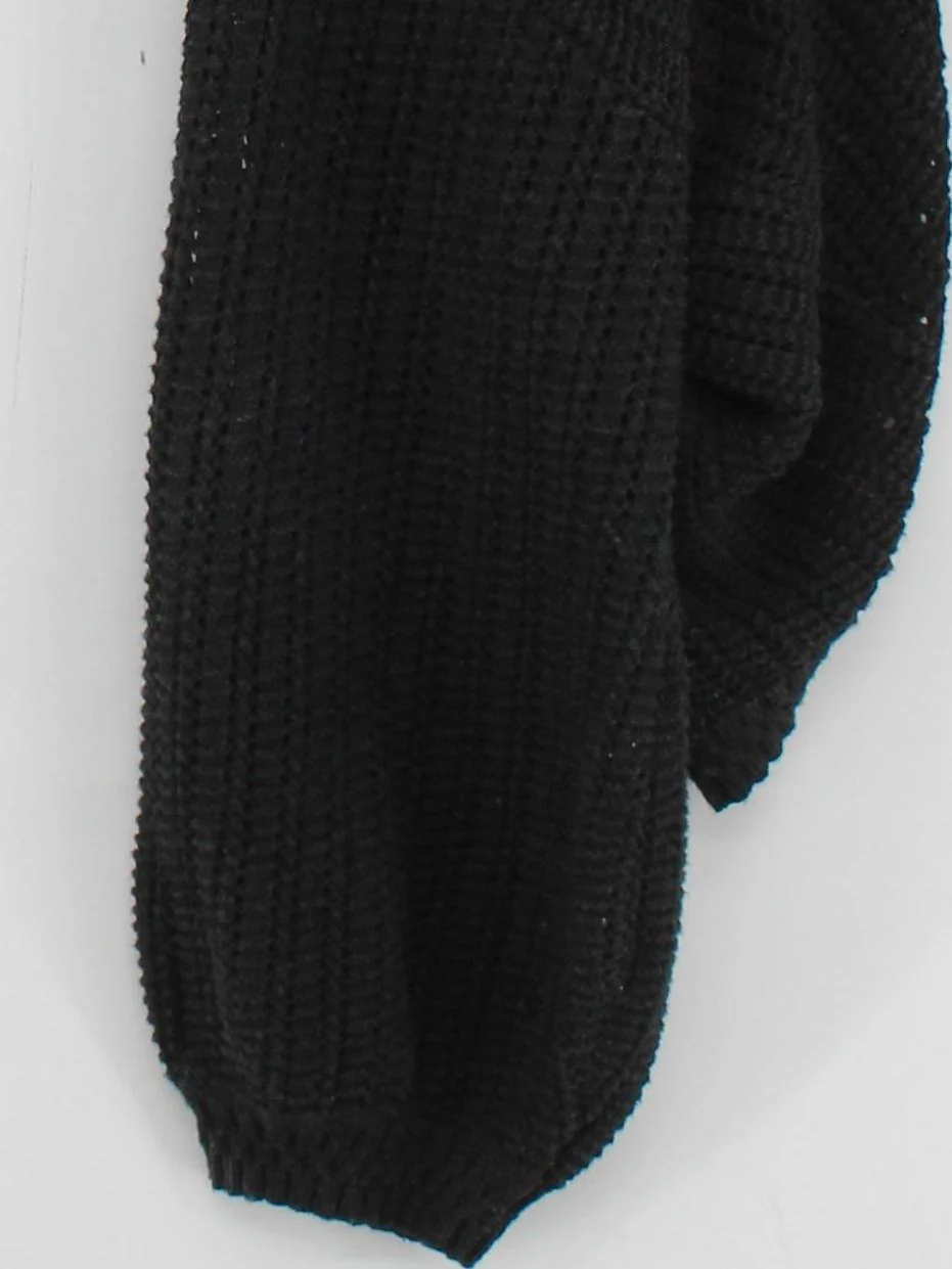 Fat Face Women's Cardigan UK 20 Black 100% Cotton V-Neck Cardigan - Image 4