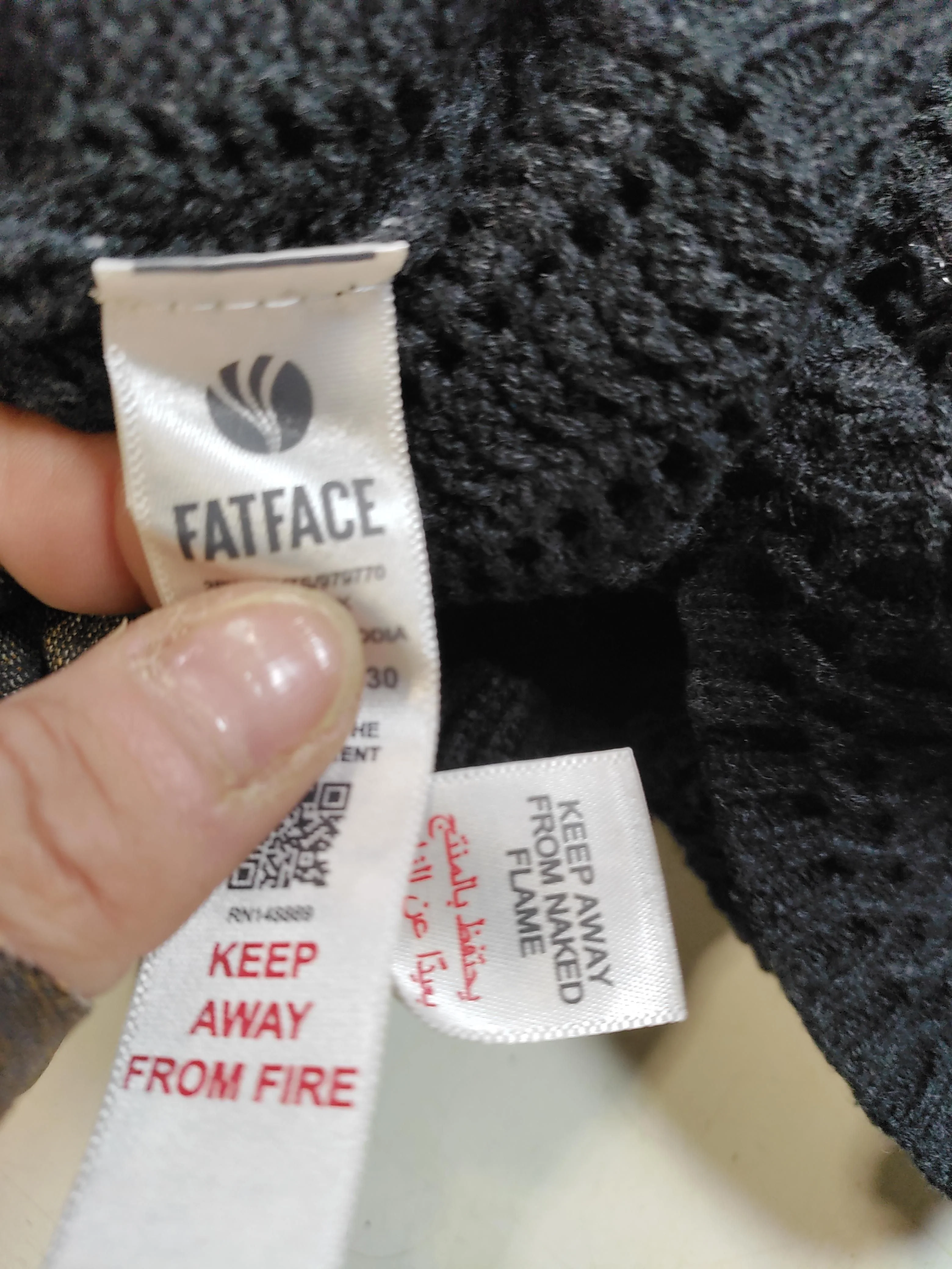 Fat Face Women's Cardigan UK 20 Black 100% Cotton V-Neck Cardigan - Image 5